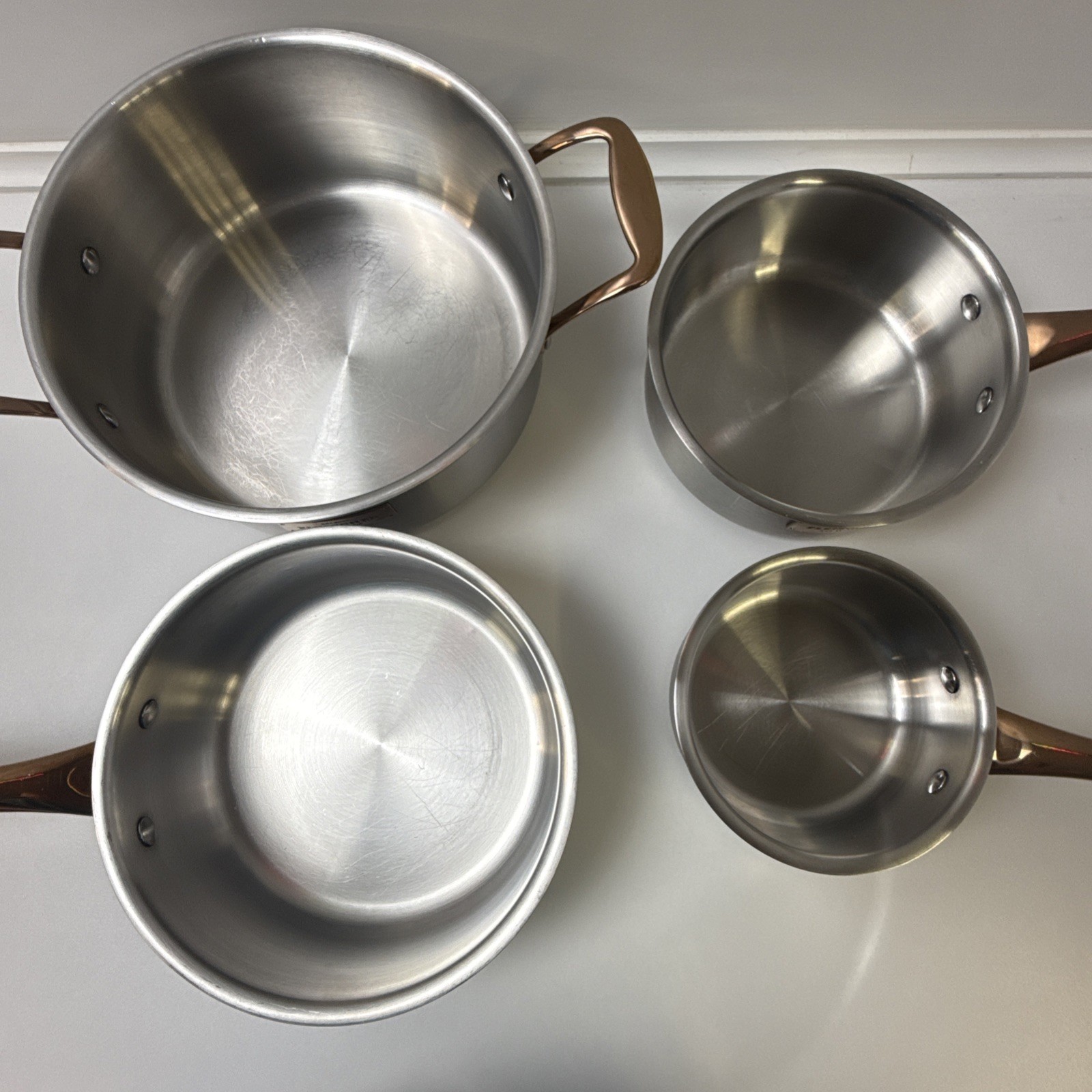Fleischer & Wolf ES2000 Tri-Ply Stainless Steel Copper Pot & Pan Set 7 Pc