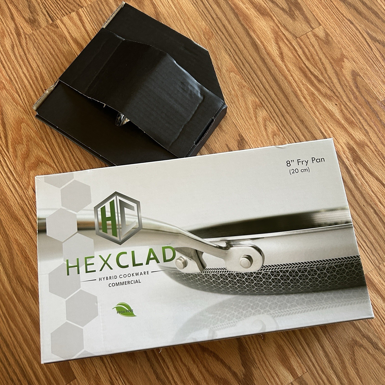 GENTLY USED HEXCLAD 8″ Fry Pan Hybrid Stainless Steel Frying Pan with Lid