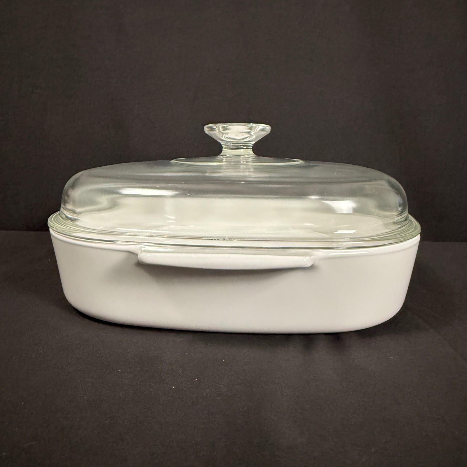 Corning Ware Just White 10″ Grill Pan MW-10-GR-B & Lid A-12-C Vintage 1979-86