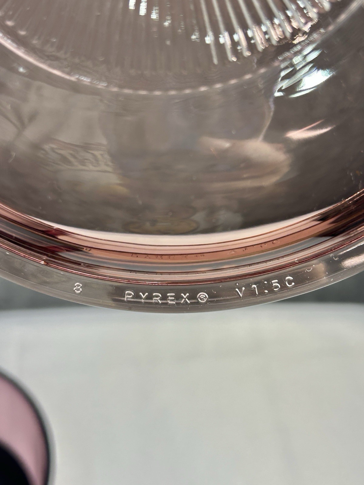 Vtg Corning Ware Vision Cranberry Glass 1L Sauce Pan Non-Stick Bottom Pyrex Lid