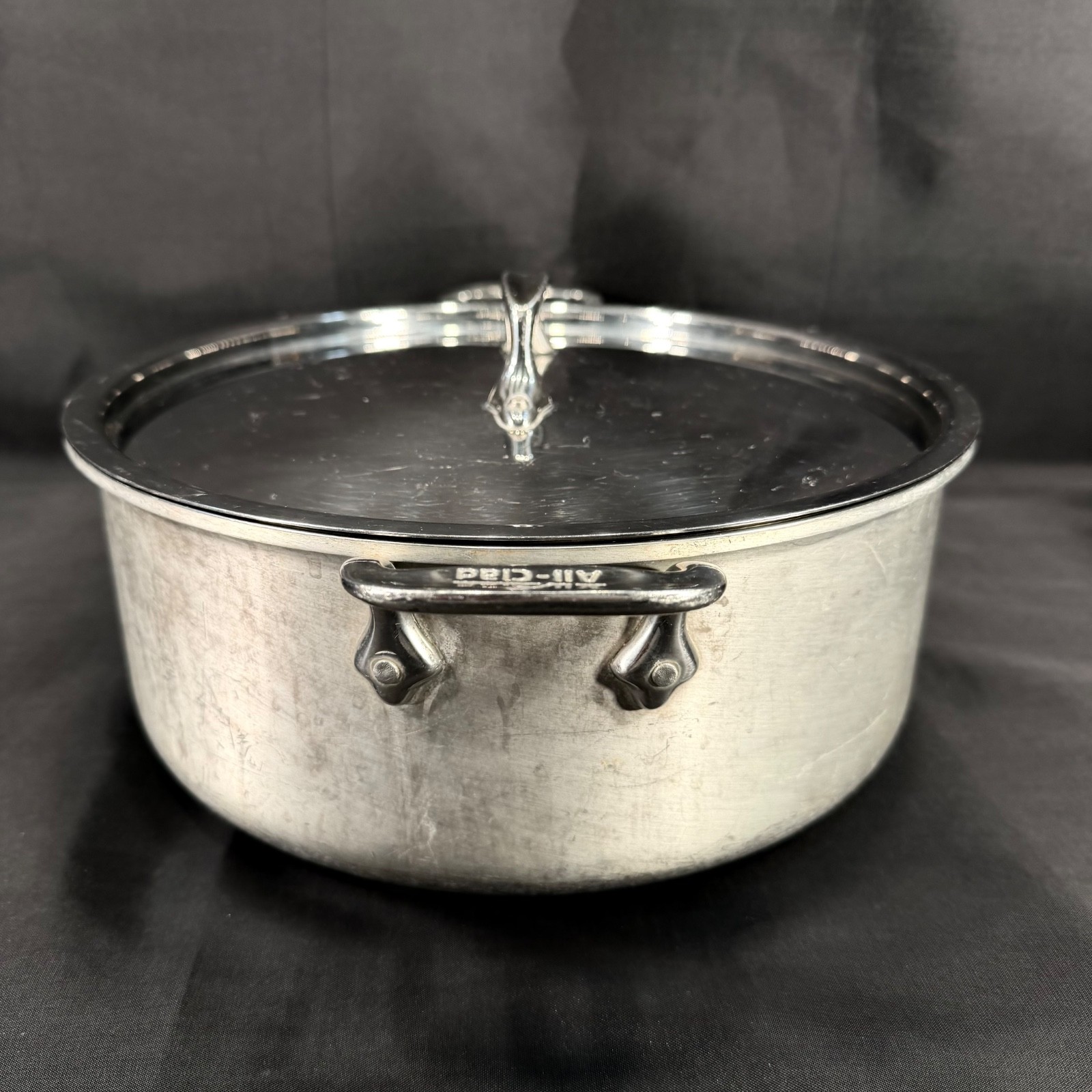 Vintage All Clad Master Chef2 Stockpot 6 Qt. Stainless Steel w/Lid – Made in USA