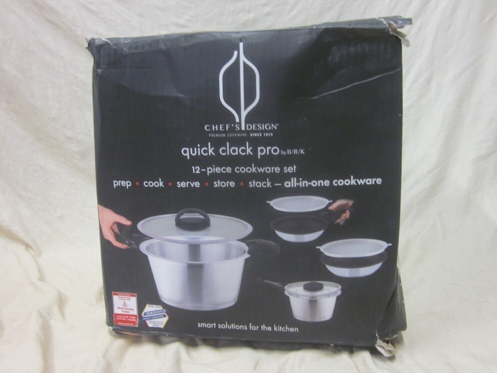 New Chef’s Design Quick Clack Pro 12-Piece Cookware Set