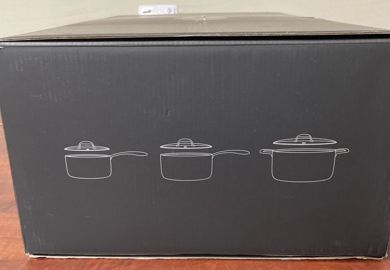 HexClad Hybrid Nonstick 6 Piece Pot Set – 8, 3 & 2 Qt Pots w/ Lids – BRAND NEW!