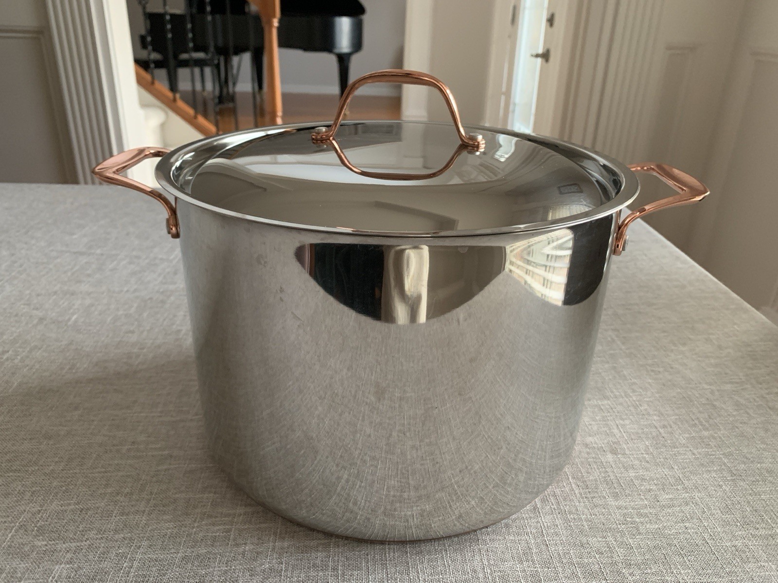 Threshold Stainless 12qt Stockpot With Lid Oven Safe 500f Nice Quality Heavy