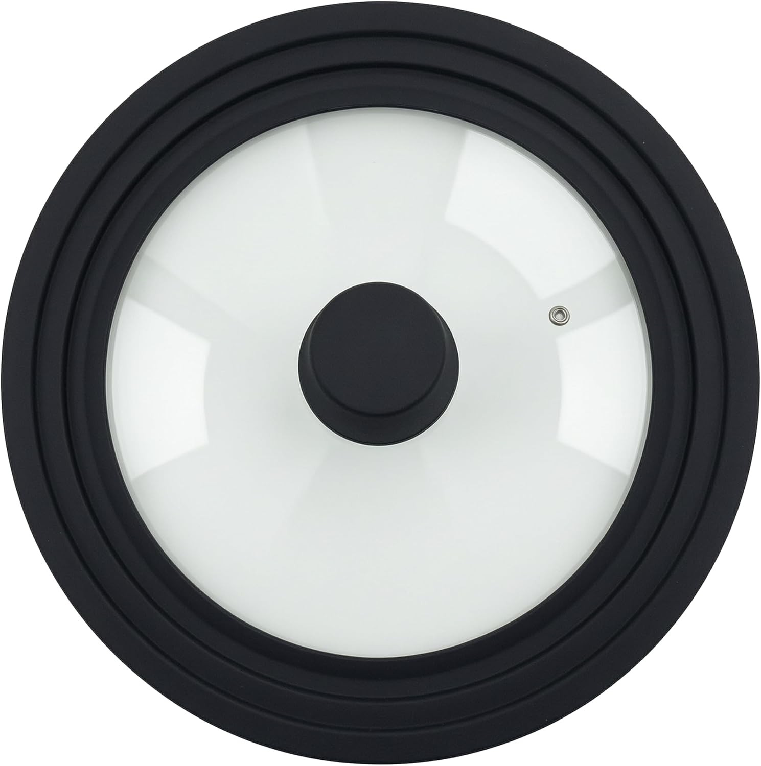 Universal Lid8.5-9.5-10.5Inch,Tempered Glass Lid with Heat Resistant SiliconeRim