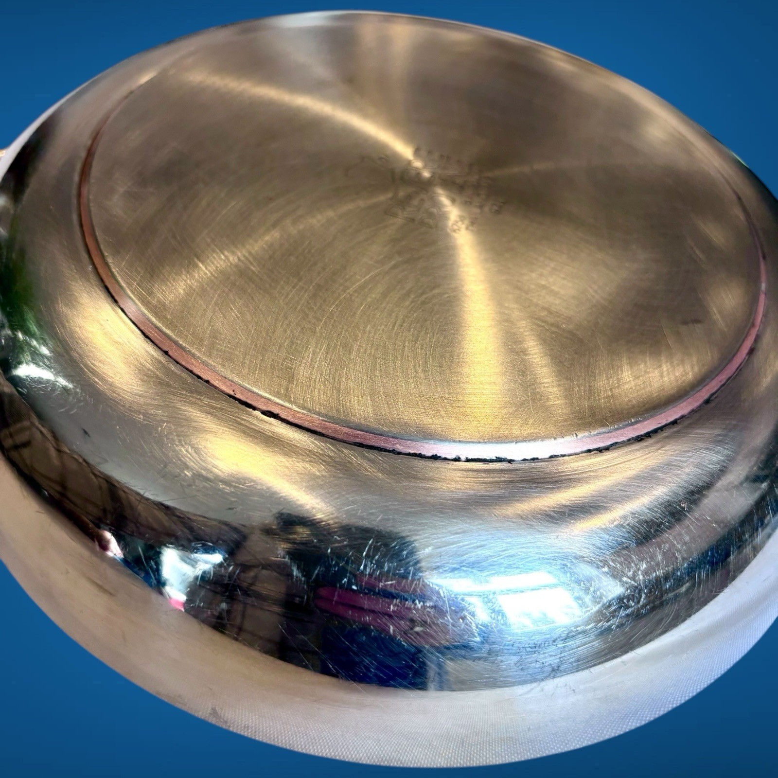 Revere Ware Pro Line 8″ Stainless Steel Copper Core Skillet Saute Fry Pan #6758