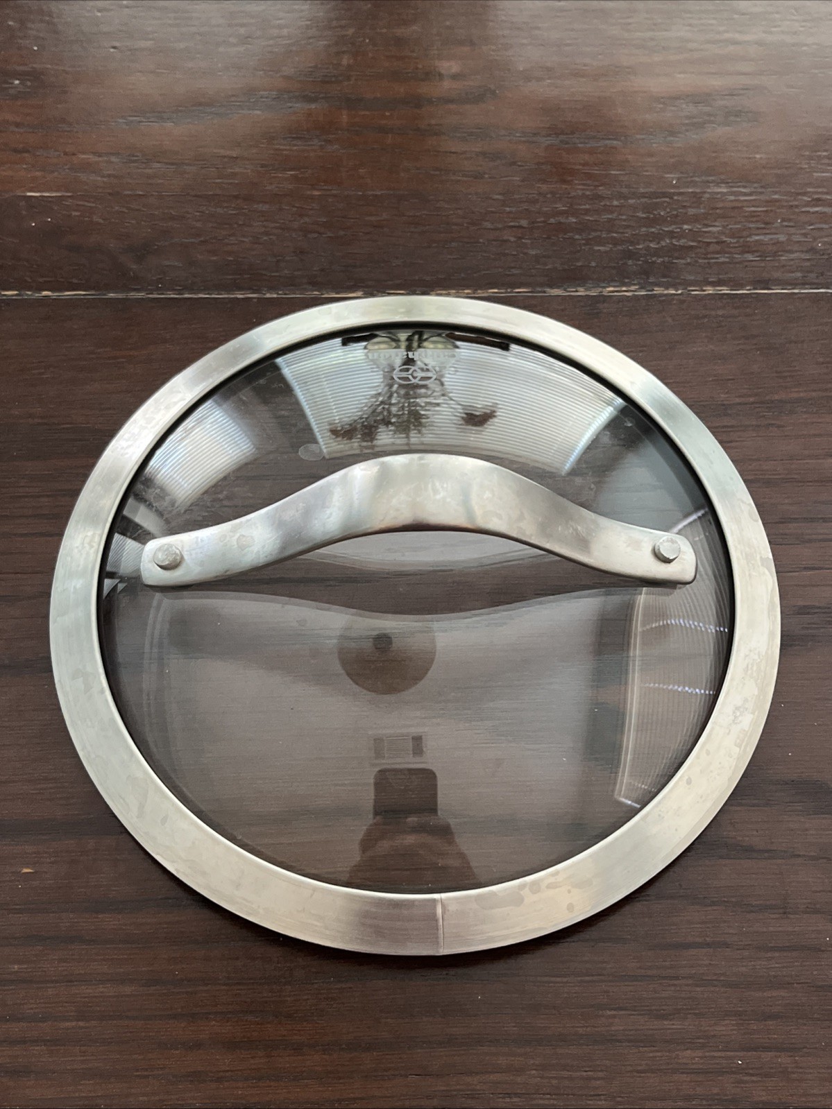Calphalon Clear Glass & Stainless Steal 6 3/4” ID 7 1/4” OD Lid ONLY Replacement