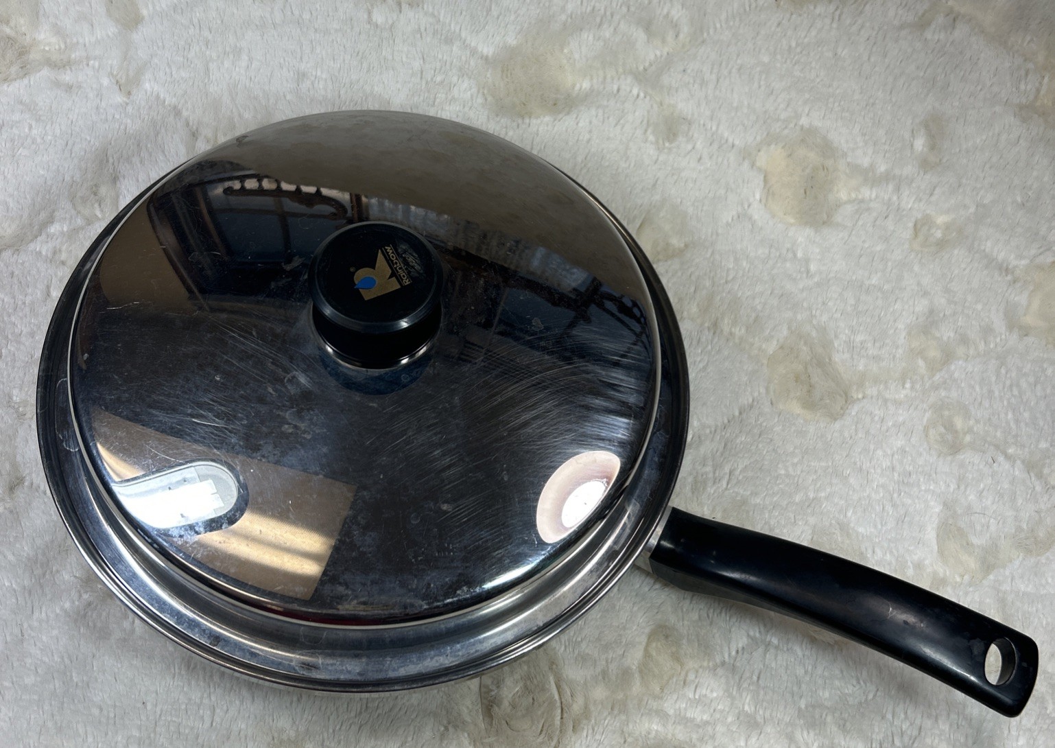 Vintage Rainbow Cookware 18-8 Multi Ply Surgical Steel Skillet W Lid & Insert 11