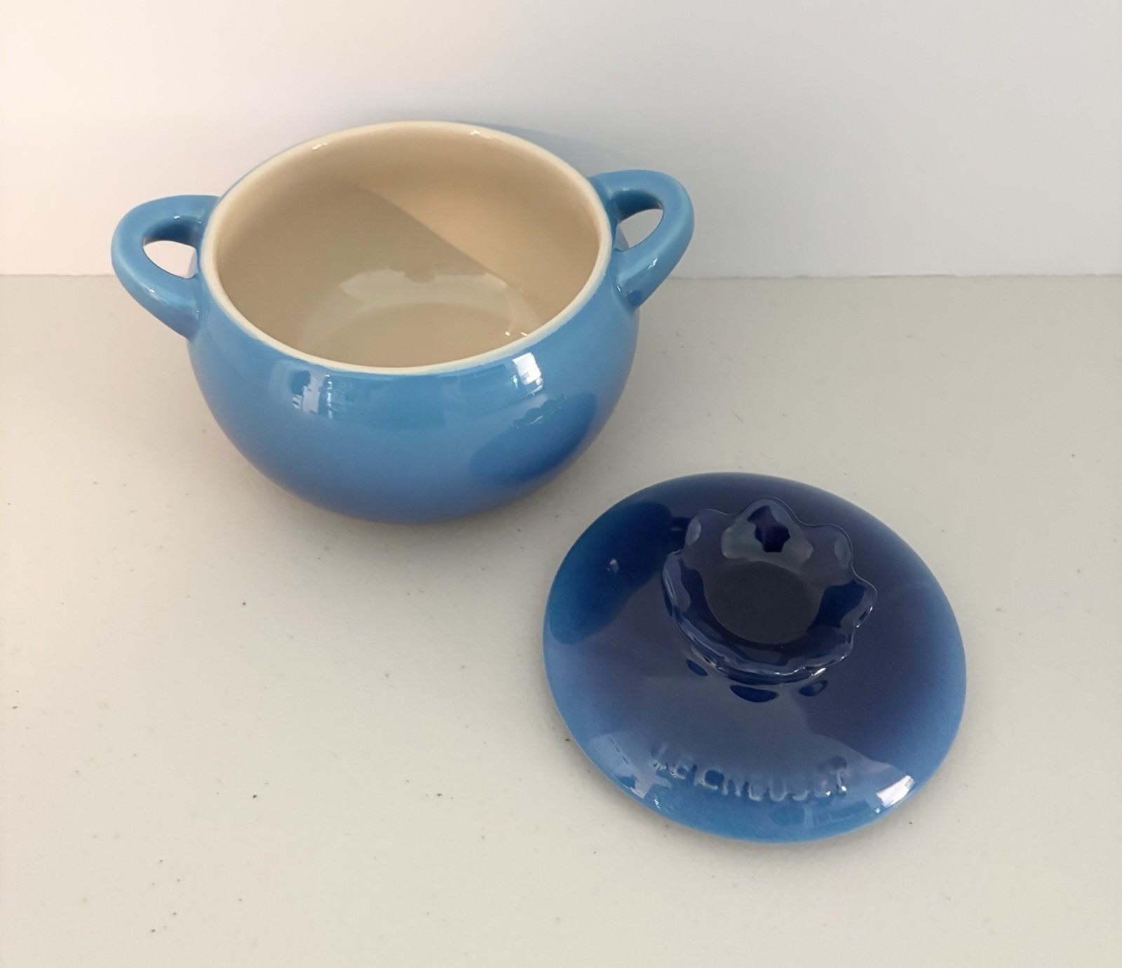 Le Creuset Blueberry Fruit Mini Cocotte Azure Blue 16oz – NEW