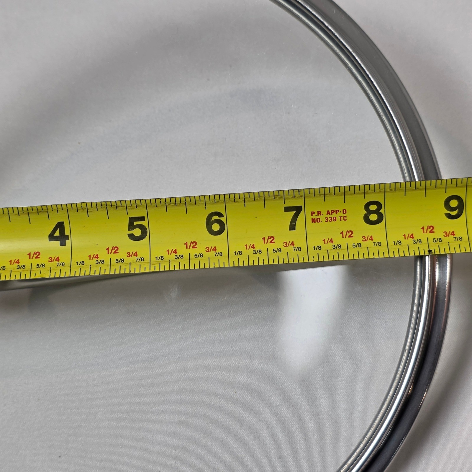 Cuisinart Cookware Lid 9in Clear Tempered Glass Stainless Steel Rim
