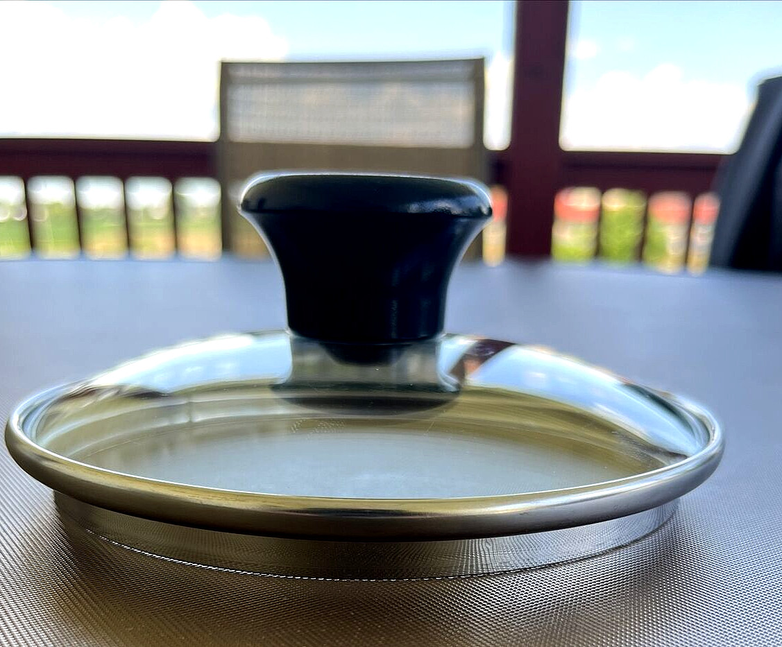 Replacement T-FAL Glass Lid for Sauce Pan, Fits 5 1/2″ – 5 3/4″ Opening #L41