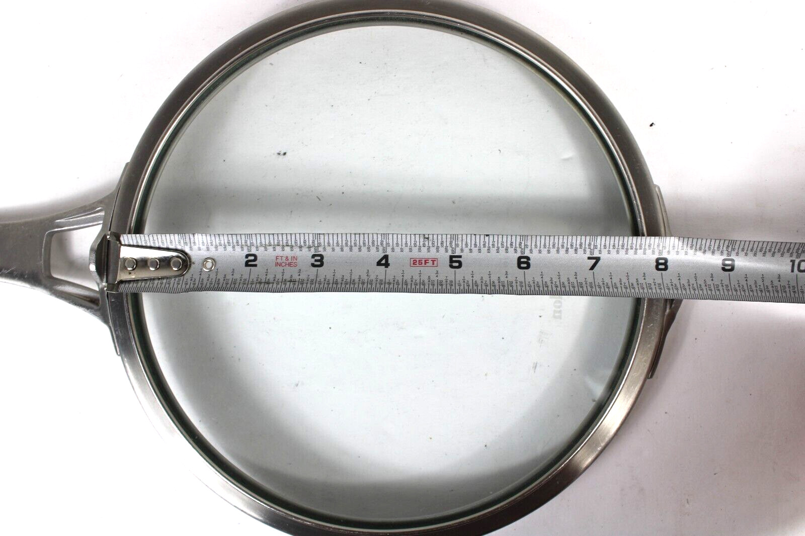Calphalon Premier Space Saving Flat Glass Lid For 8″ Pan Long Handle