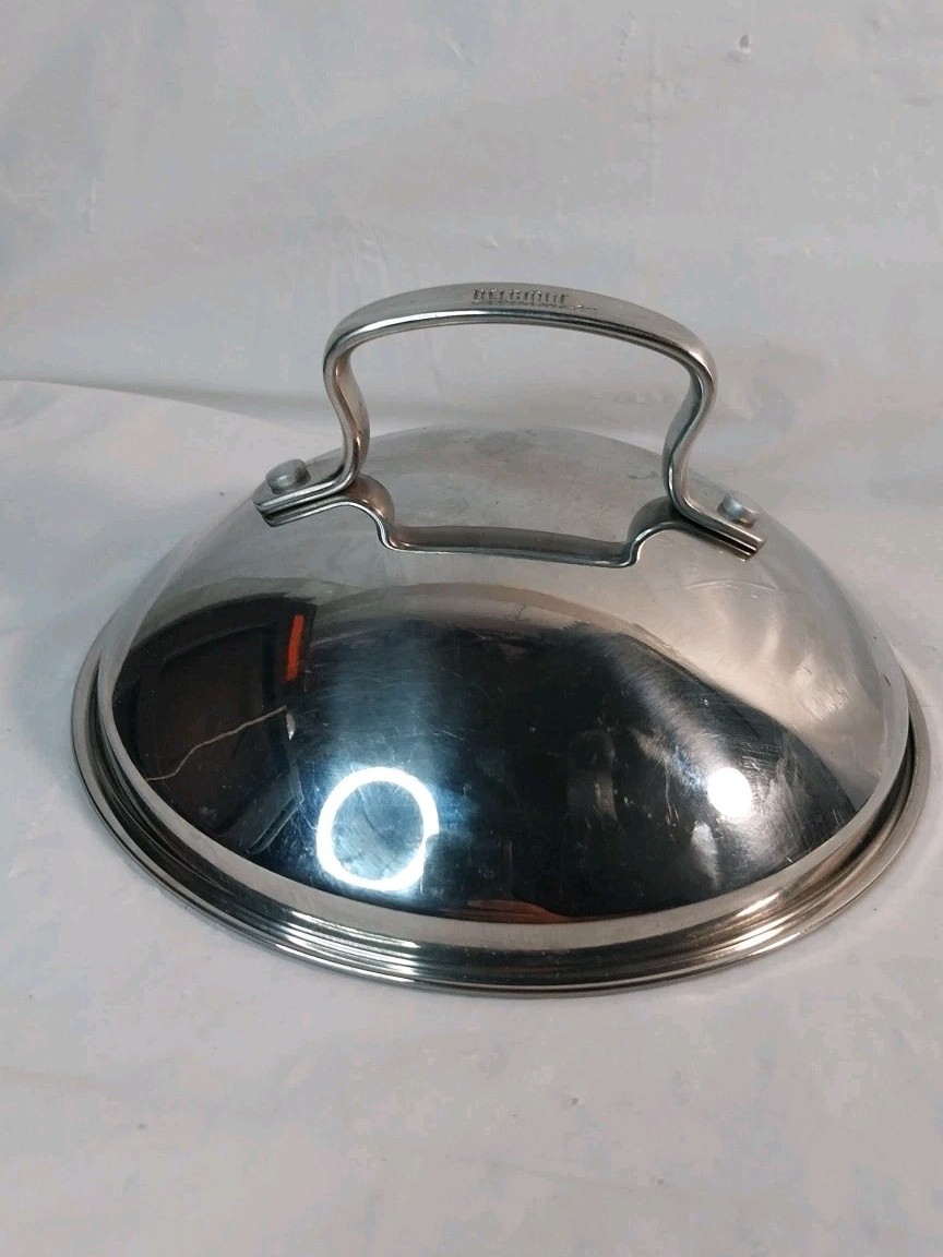 Belgique Domed Lid for Pot Pan 6.5″ Outer Rim Stainless LID ONLY Vented