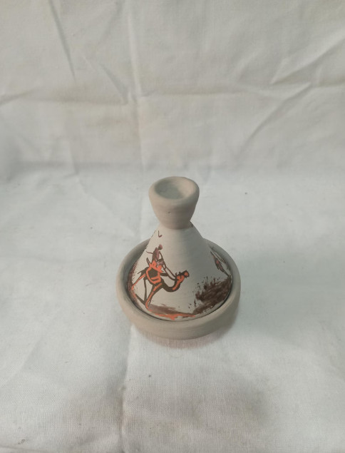 decorative tagine, pottery hand made hand painted