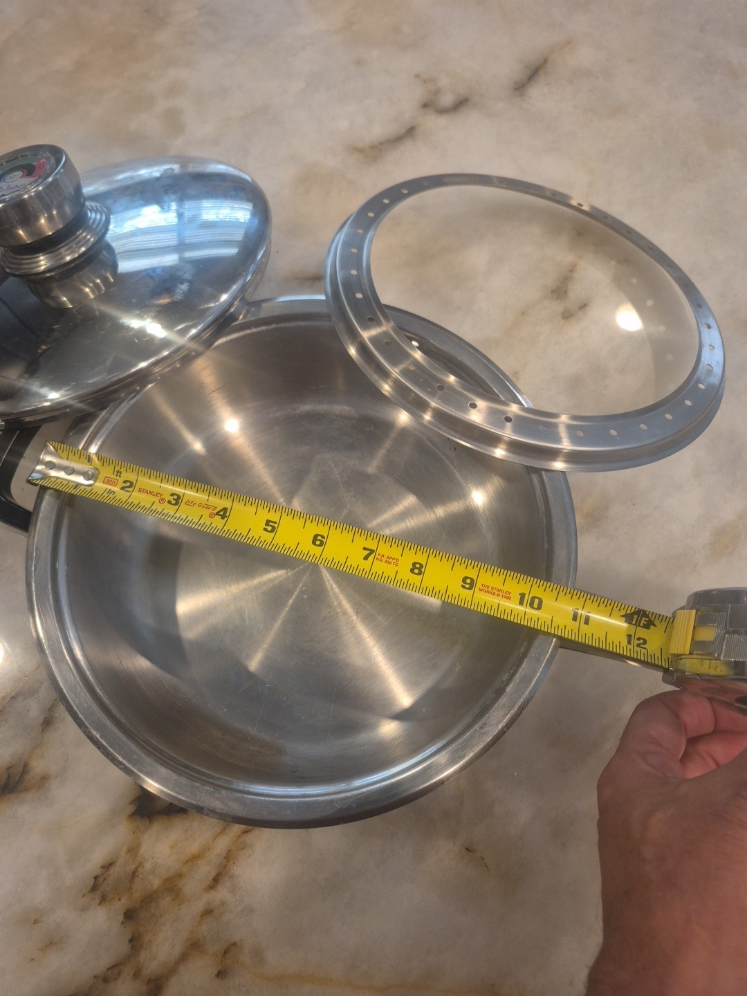 Rainbow Stainless Steel Nutri-thermic Compact Base 10″ Saute Pan W/ Lid