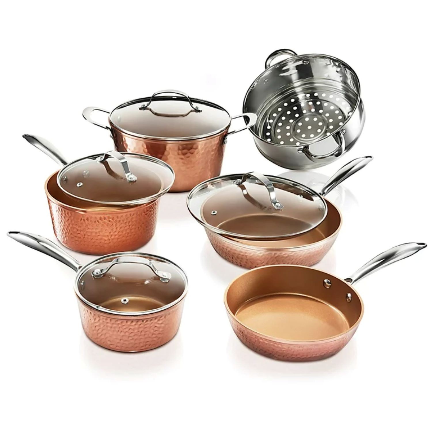 Gotham Steel Hammered 15pc Set