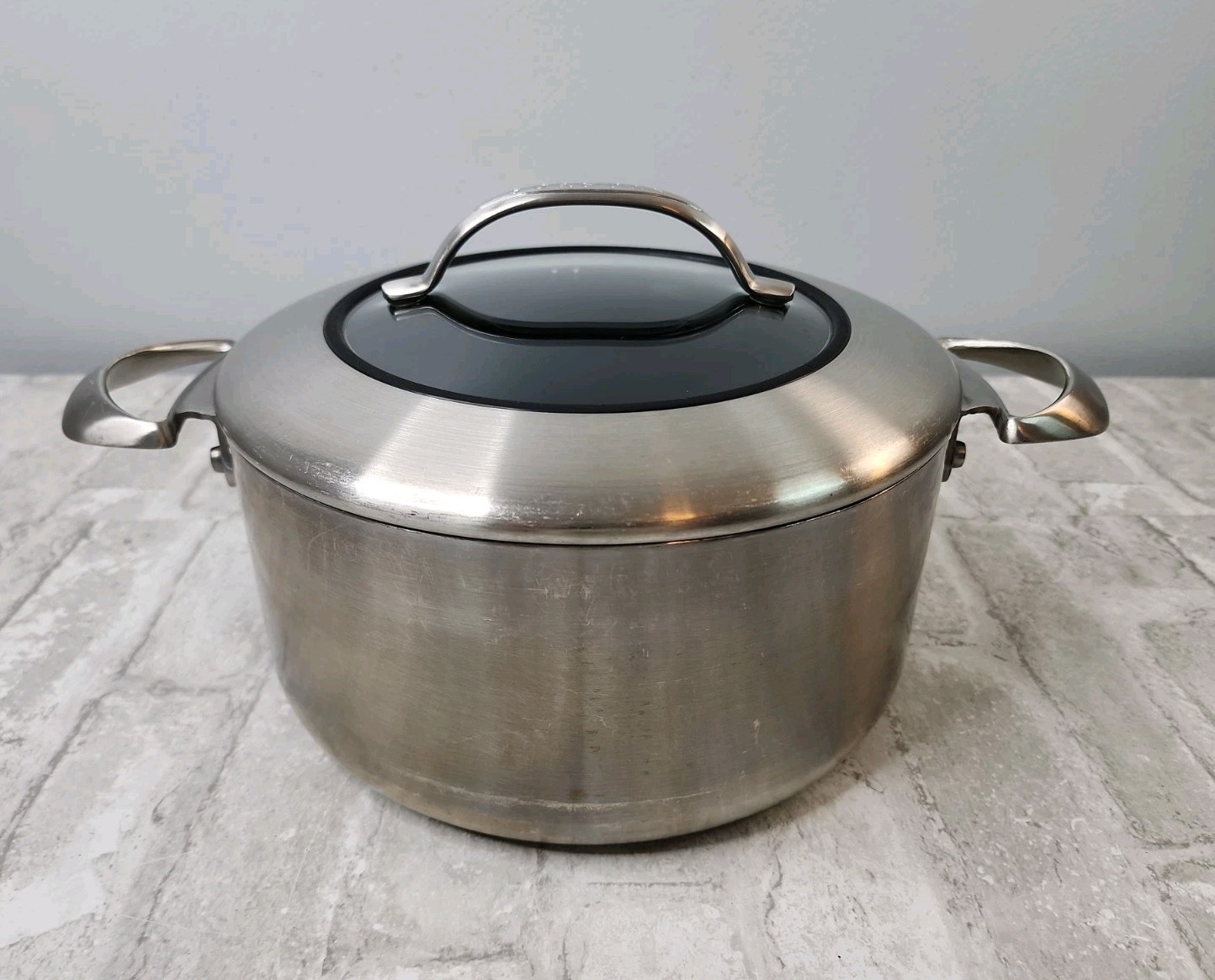 Scanpan CTX Ceramic Titanium Stock Pot w/ Glass Lid 2 Induction Made in Denmark