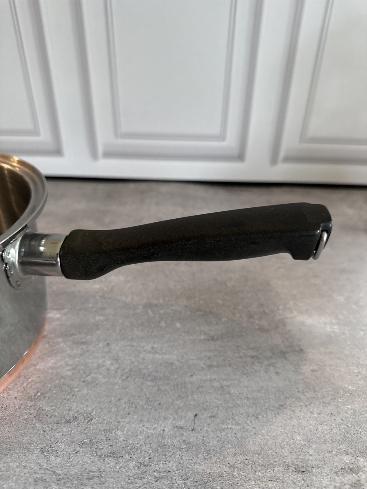Vintage Copper Bottom Stainless Sauce Pan 1 3/4 QT W/Lid Sears
