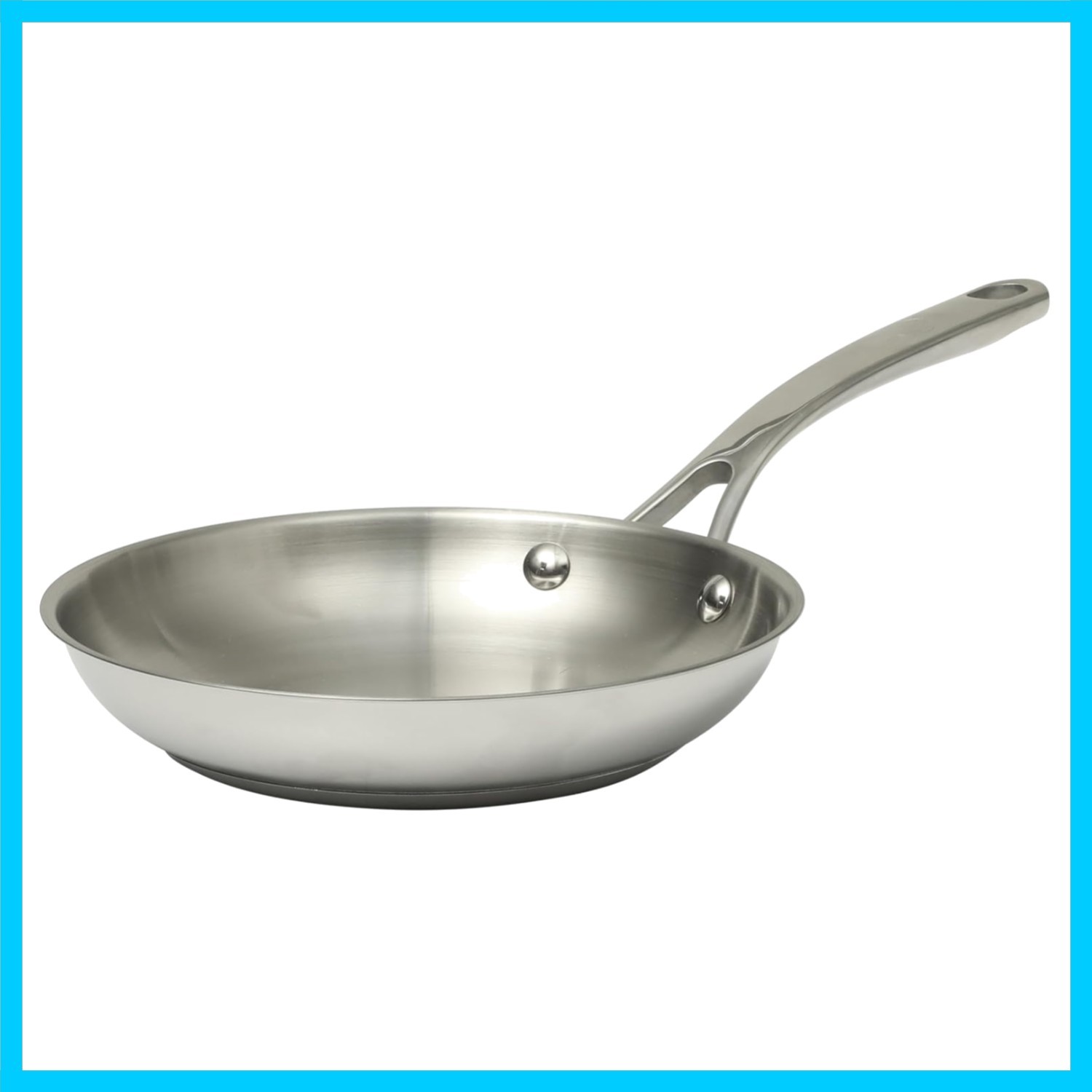 Castelle 8″ Stainless Steel Frying Pan Non Toxic Fry Pan Skillet