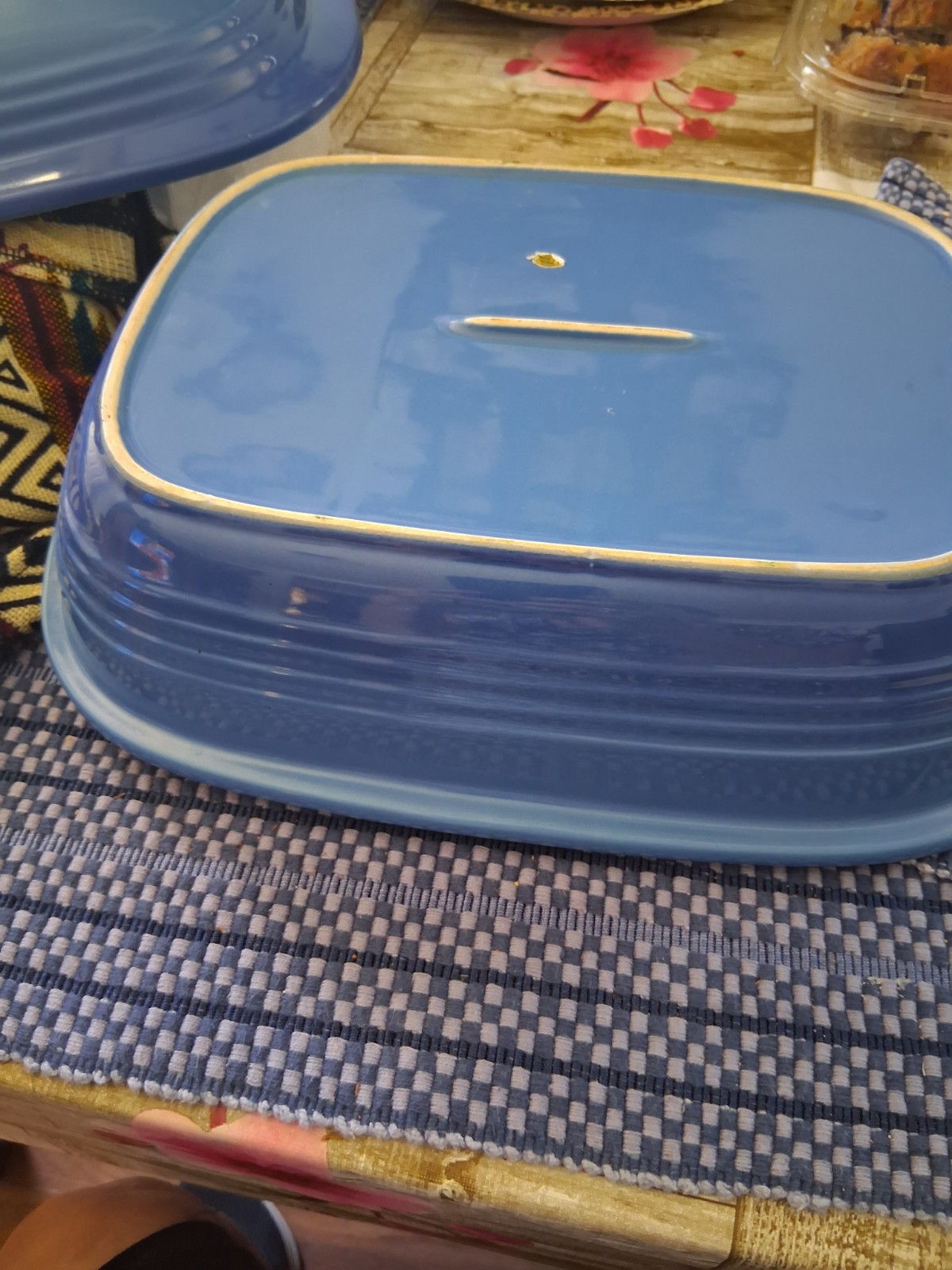 BLUE COOKING CERAMIC OVEN PROOF COOKWARE