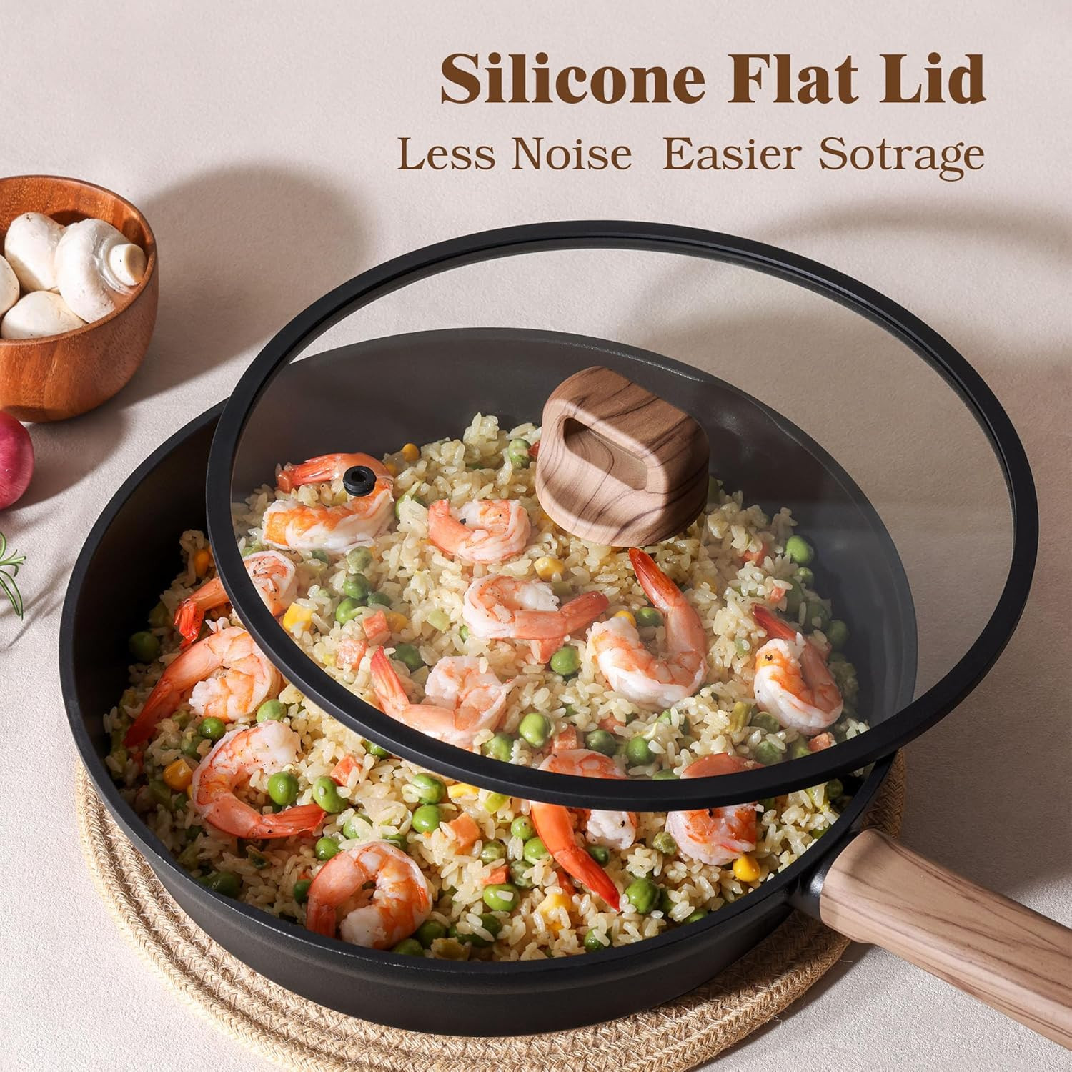 20-Piece Nonstick Cookware Set, Induction & Dishwasher Safe, PFOA Free