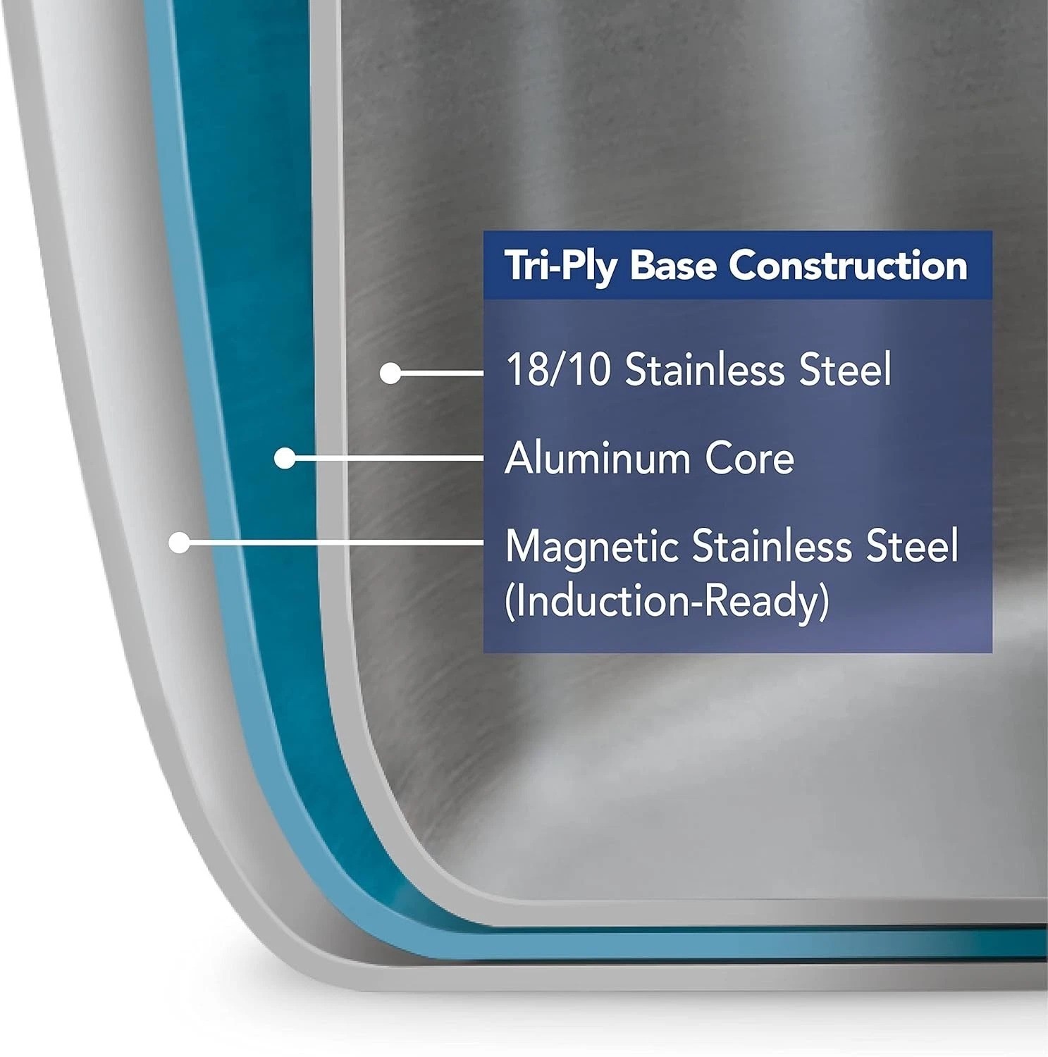 Signature Tri-Ply Clad Stainless Steel 1.5-Quart Sauce Pan with Lid, Inductio…