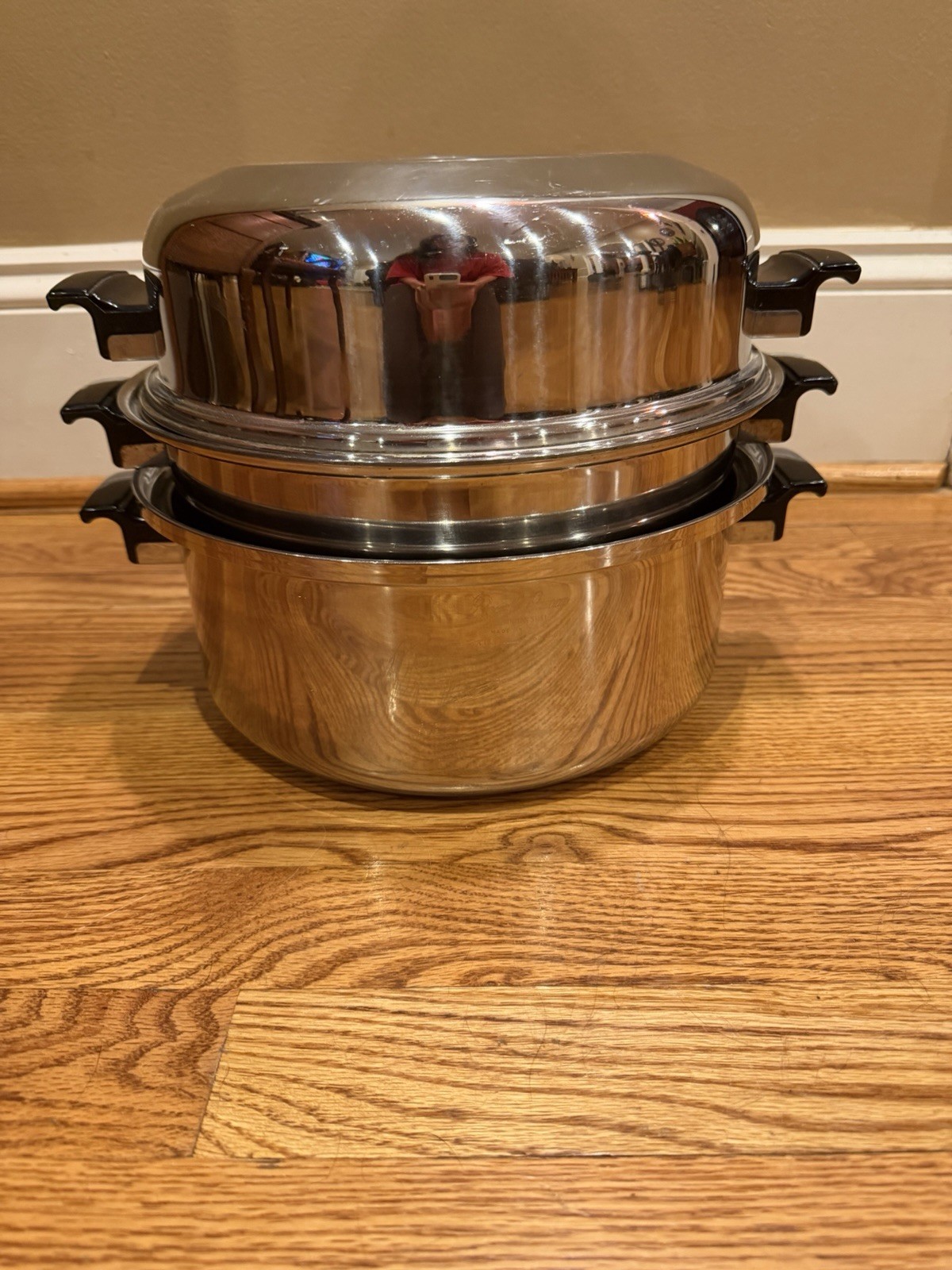 ROYAL QUEEN MULTI-CORE COOKWARE SET DOME LID STAINLESS STEEL READ DESCRIPTION