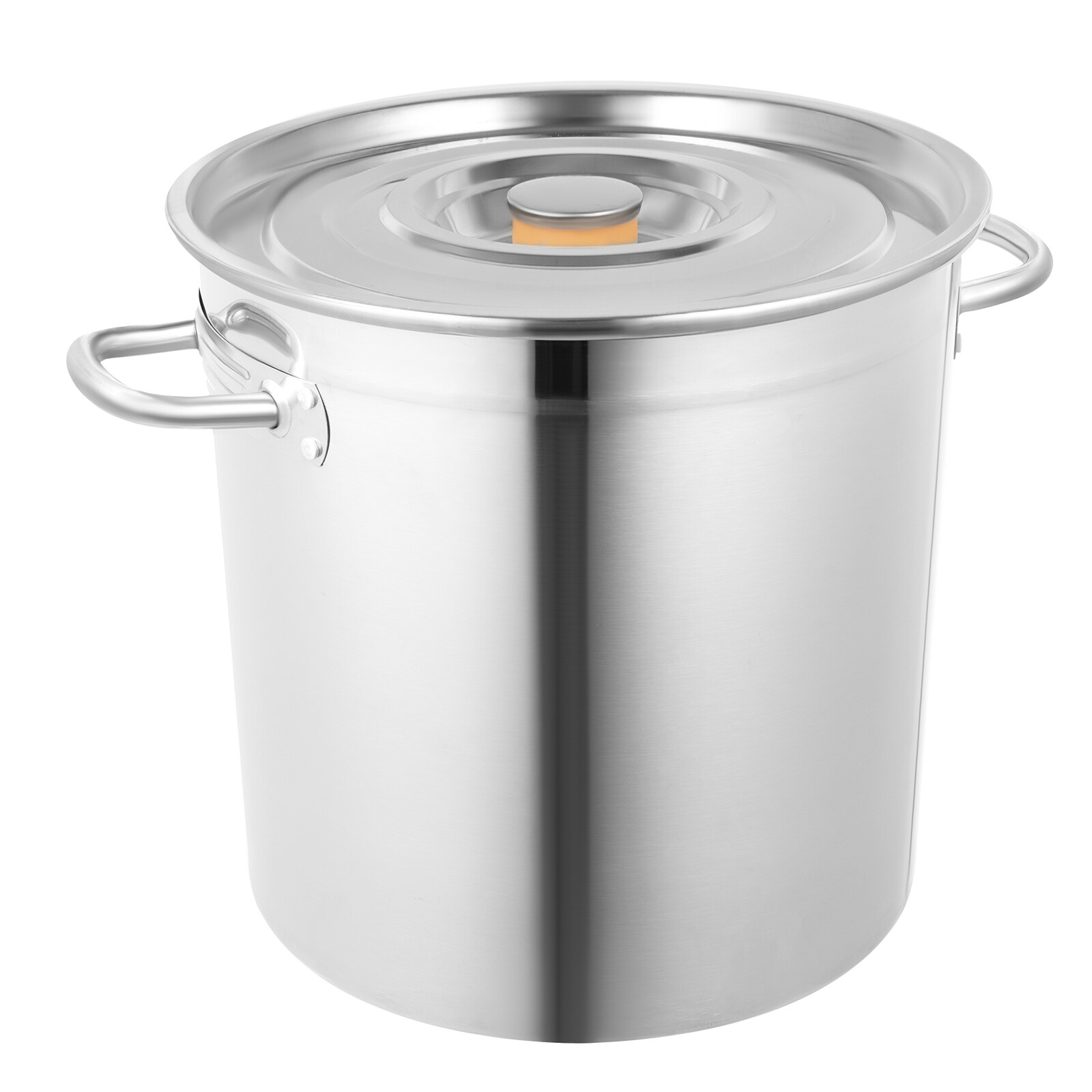 35L/30 Quart Stock Pot Large with Lid Stainless Steel Kitchen Soup Big Cooking