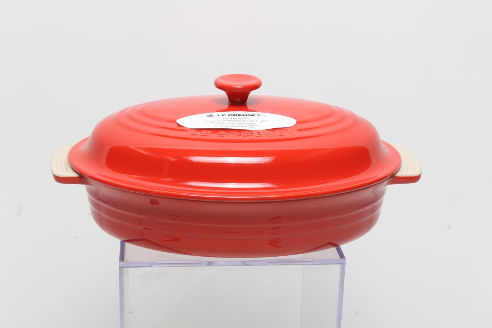 Le Creuset Casserole Classic 27cm/1.7L Oval Dish w/Lid Carmin