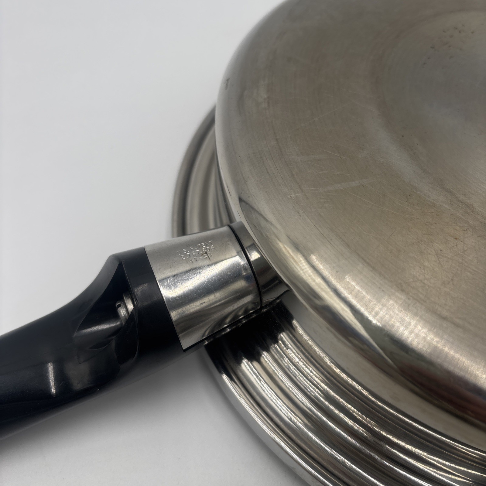 VINTAGE Kitchen Craft 1.5 Qt 9″ 5 Ply Multi-Core Stainless Saucepan/Skillet