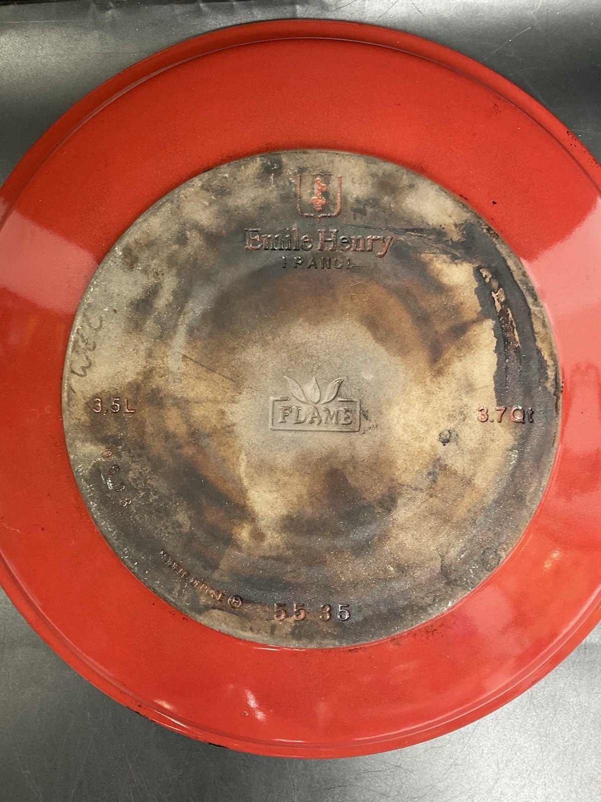 Emile Henry Flame Tagine 3.7 qt Red , Made in France