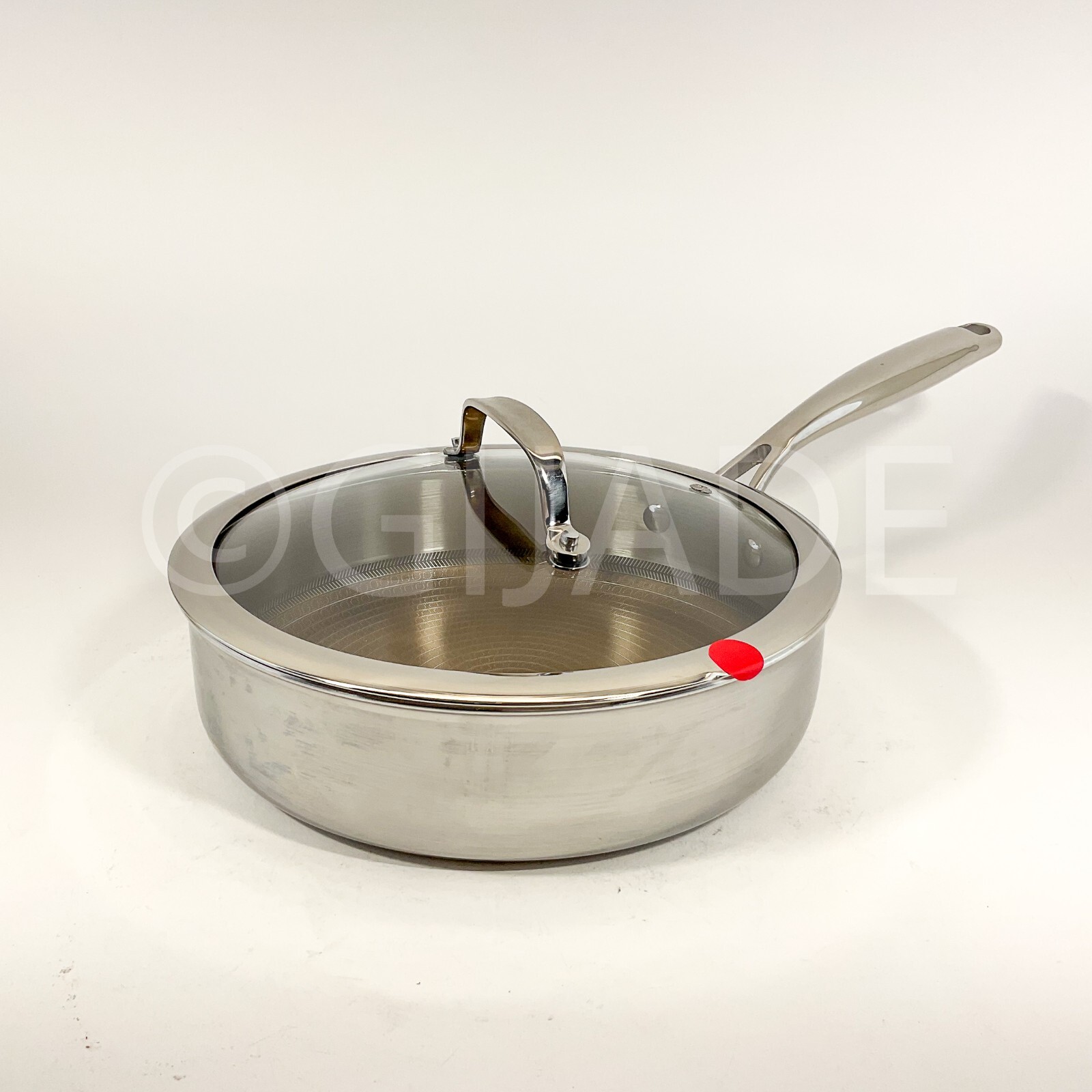 MasterPRO- Giro Collection 3qt Non-Stick Saute Pan Tri-Ply Stainless Steel Dent