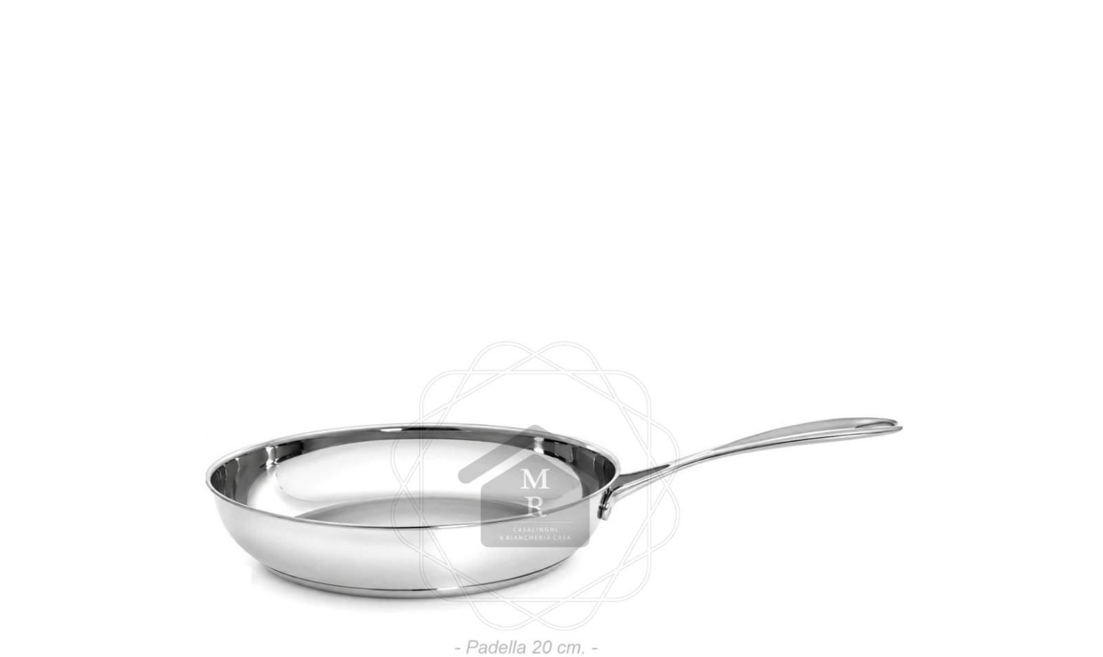 Mepra Glamour Line 18/10 Stainless Steel Frying Pan – Triple Induction Bottom
