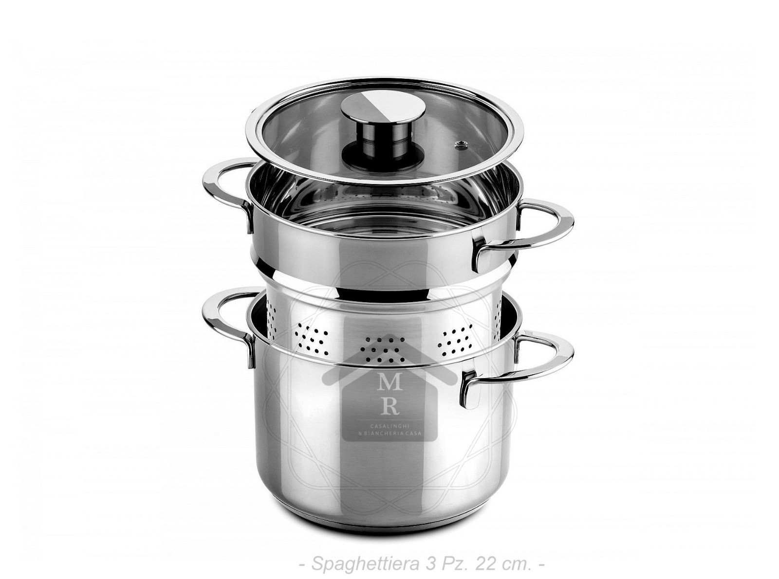 16 Piece 18/10 Stainless Steel Induction Cookware Battery Set