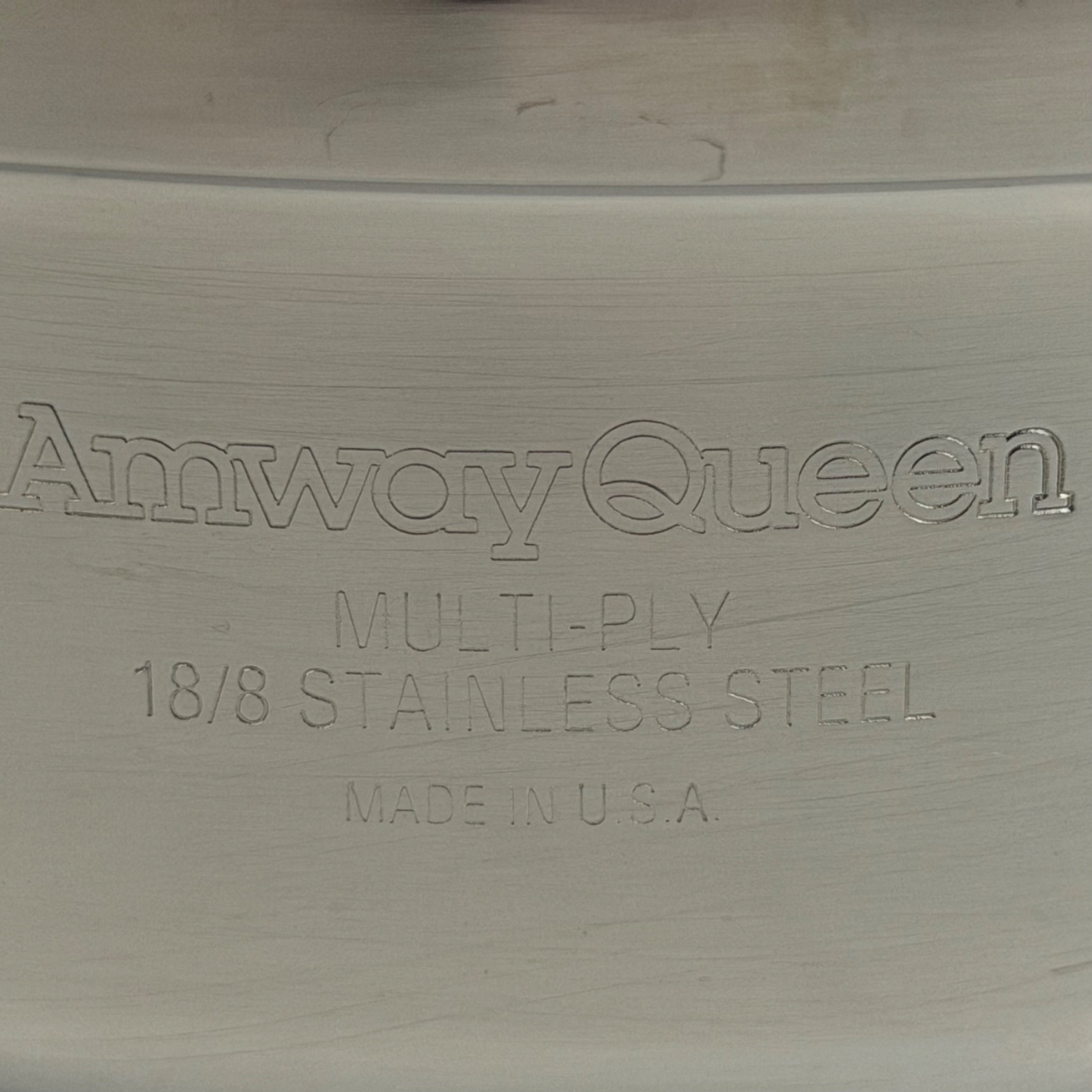 VTG 8” Amway Queen Stainless 1.5 Qt Saute Pan & 2.5 Qt Sauce Pan Set w/ Lid
