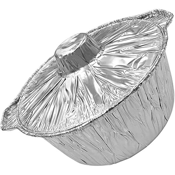 JetFoil Aluminum Round Foil Pan Heavy Duty Disposable Food Containers with Lids