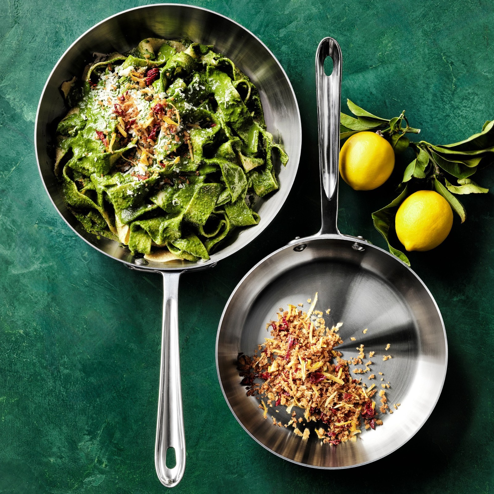All-Clad D5® Stainless-Steel French Skillet, Set of 2