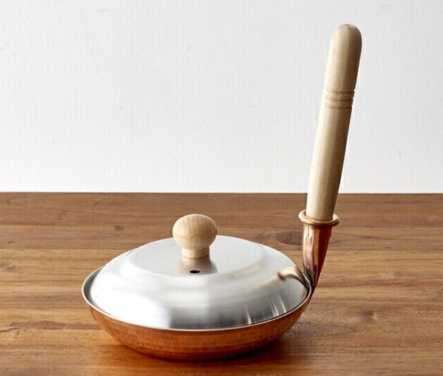 Nakamura Douki Japanese DONBURI Copper Pan w/ Lid Oyako Nabe Gas Handcraft