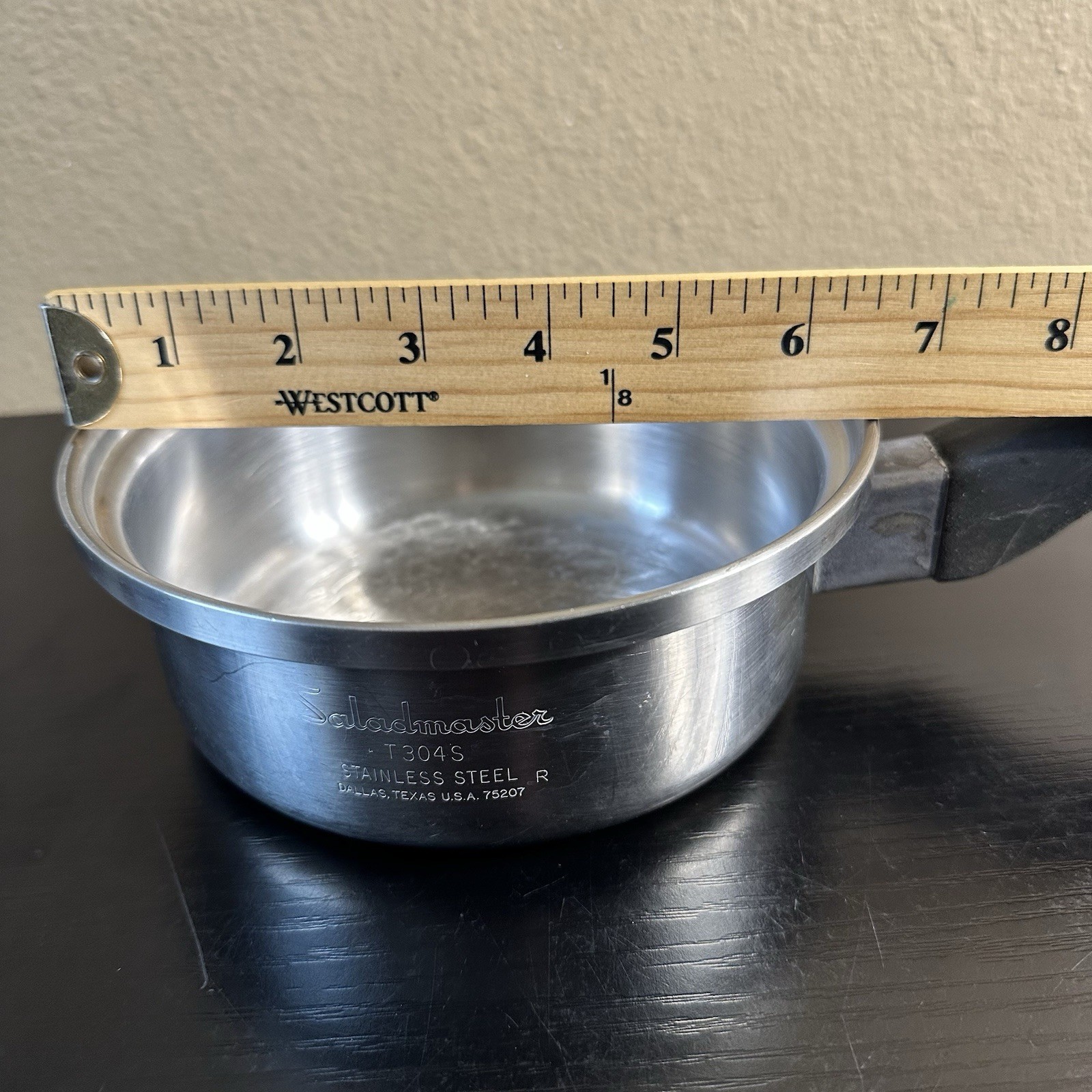 Saladmaster Stainless Saucepan 1.5 Quart No Lid USA T304S 6 Inch x 2.5 Inch