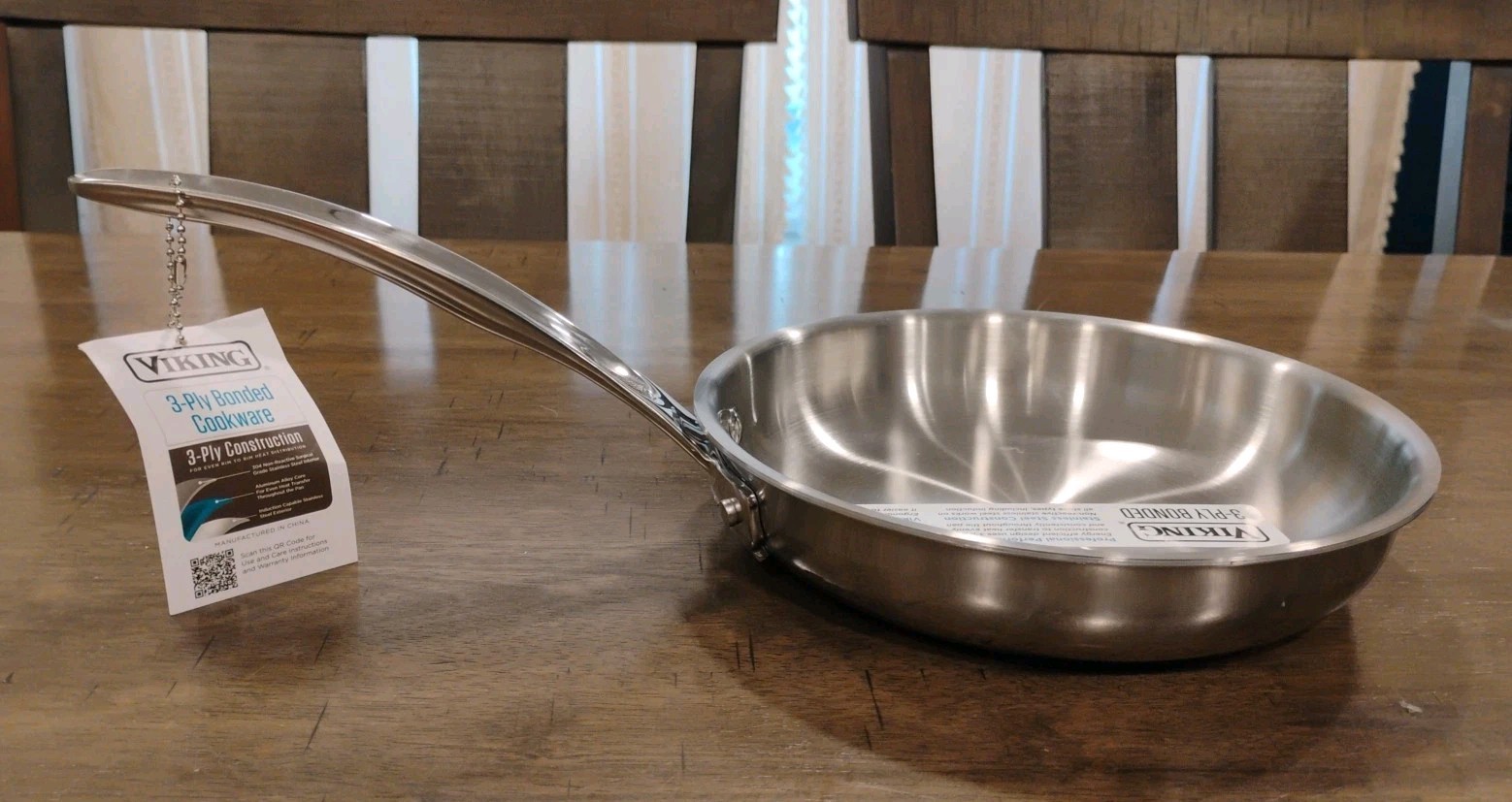 Viking 3-Ply Bonded Cookware Stainless Steel Fry Pan 8” Frying Pan Skillet NWT