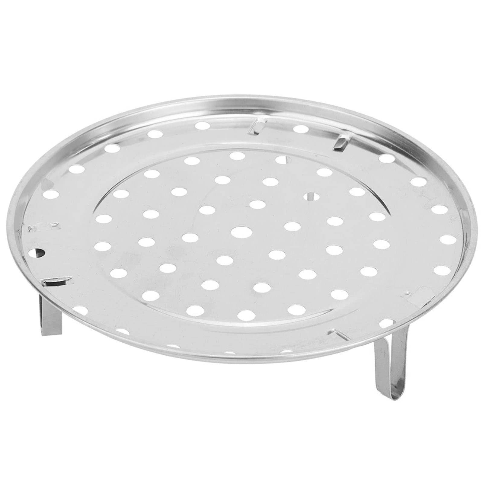 1 PCS Stainless Steel Steam Rack Round Tray 10.2×10.2×1.9 Inch Supporting