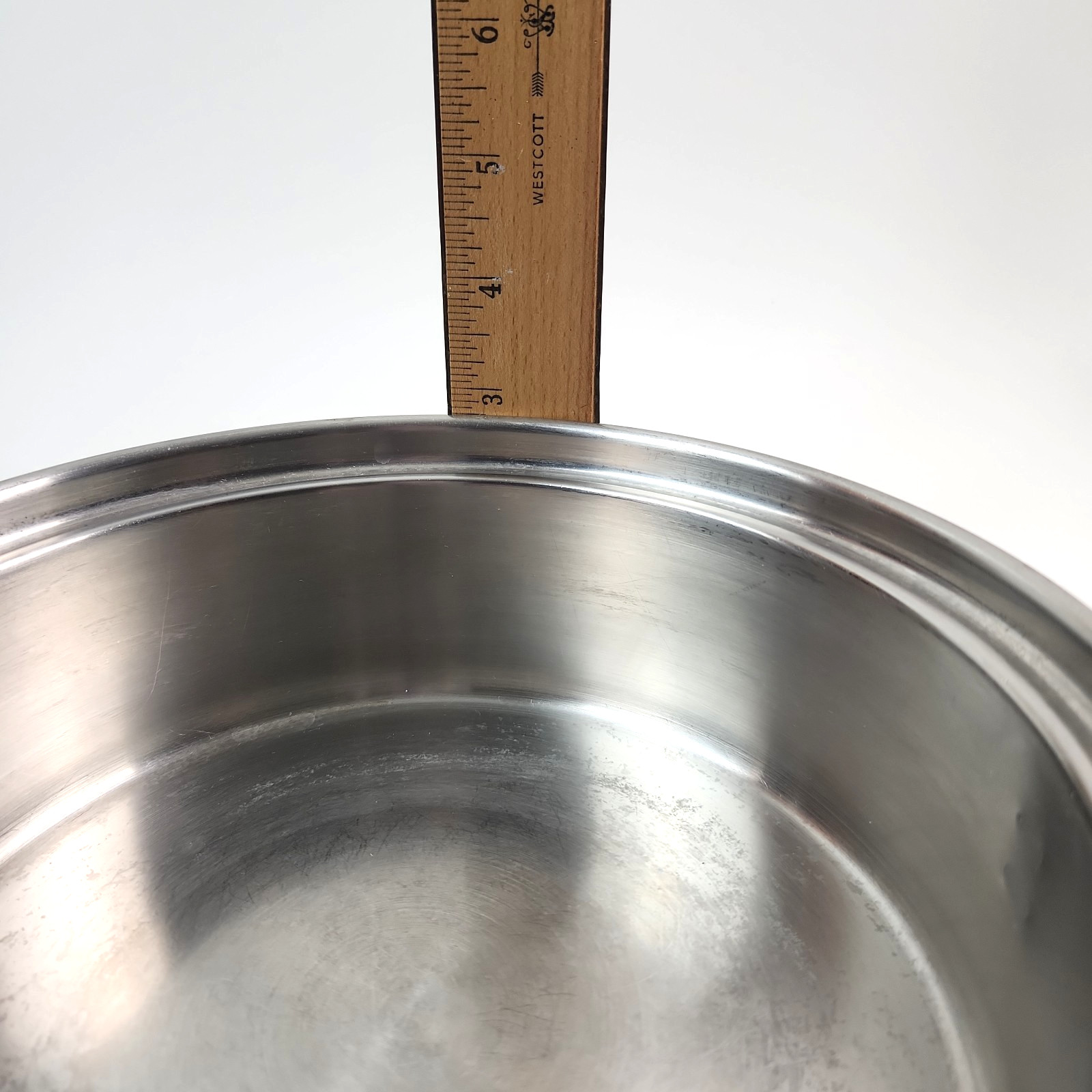 LUSTRE CRAFT 5 PLY MULTICORE COOKWARE STOCK POT W/ LID, 3 SAUCE PANS 2 LIDS 7 PC