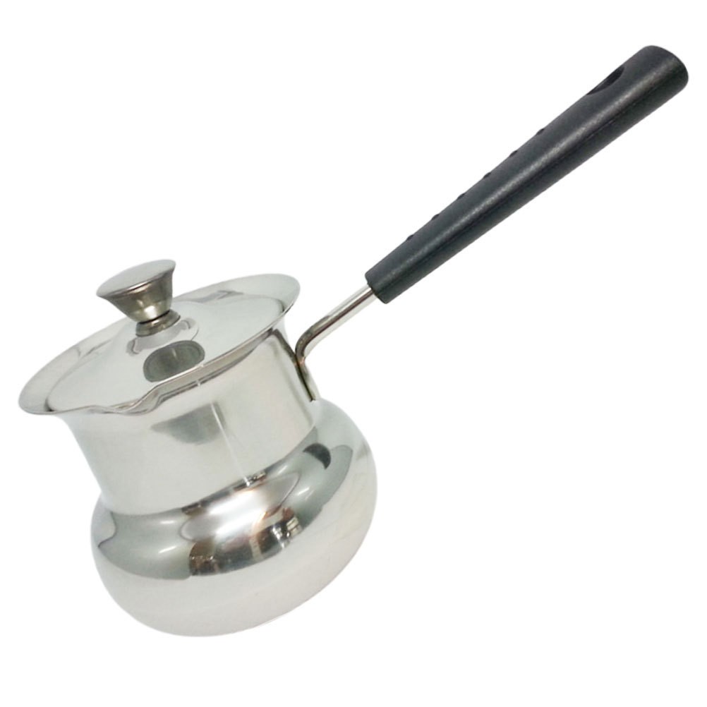 Stovetop Milk Warmer Boiling Pot Cooking Stainless Steel Coffee for