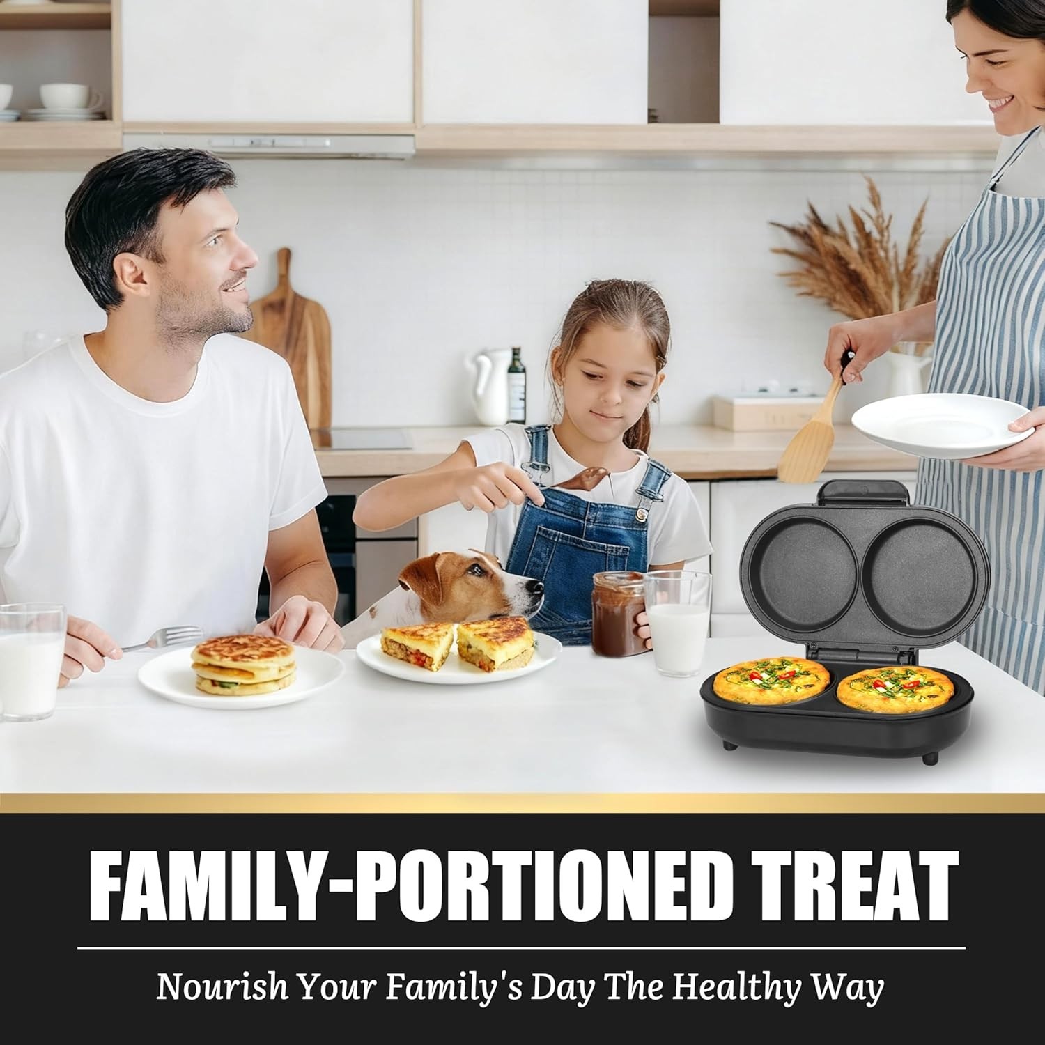 Omelette Maker Electric, Omelette Pan Nonstick, Dual Omelette Makers with 2 x…