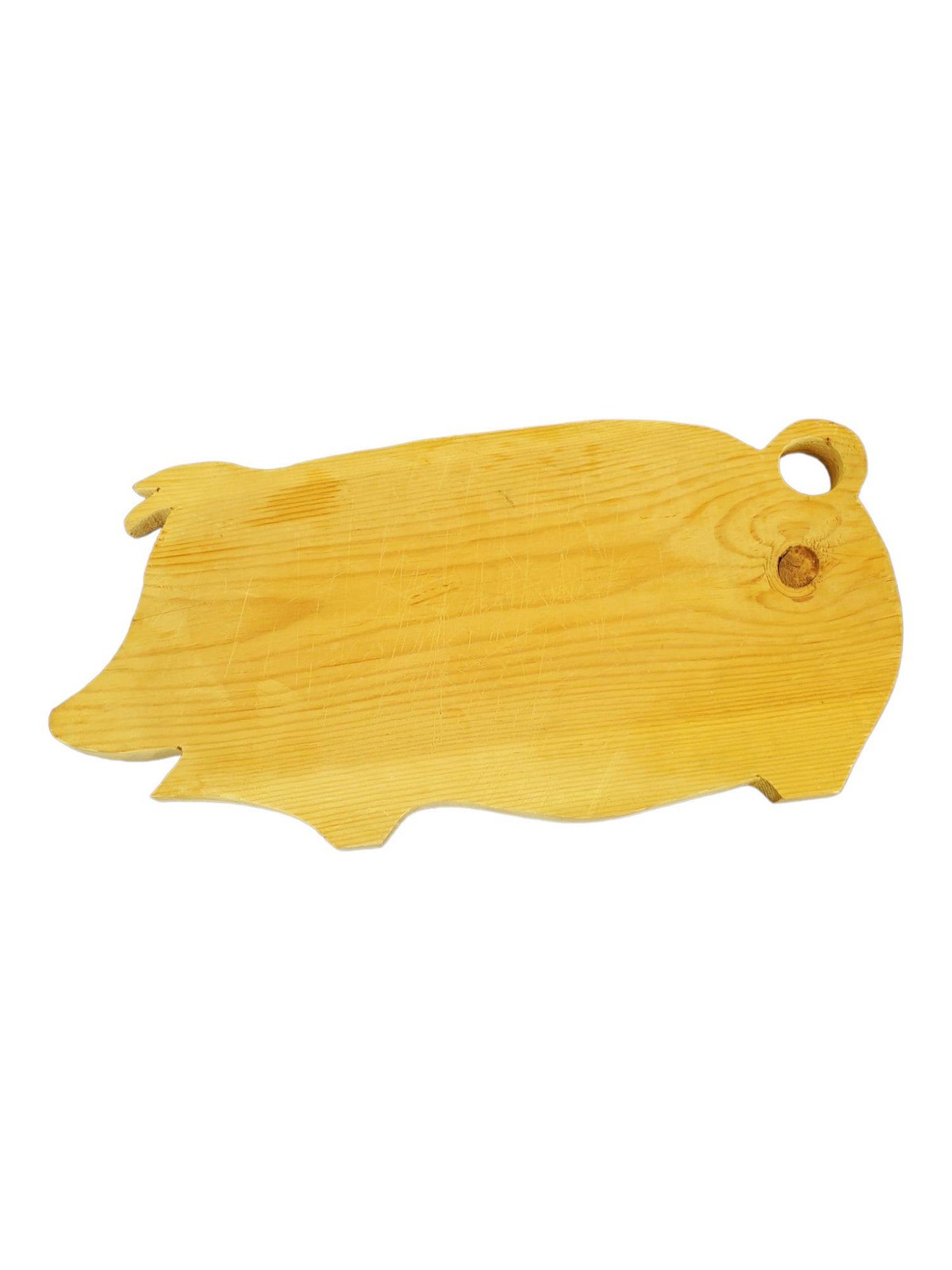 Vintage COUNTRY FARMHOUSE Kitchen Wood Pig Cutting Chopping Board, Charcuterie