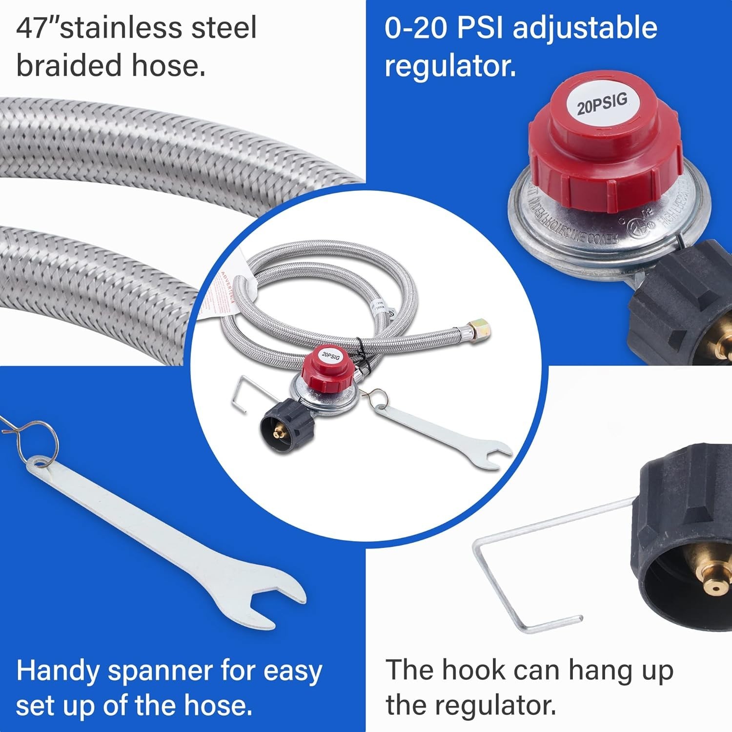 69QT Outdoor Wok and Propane Stove Outdoor Cooker Set