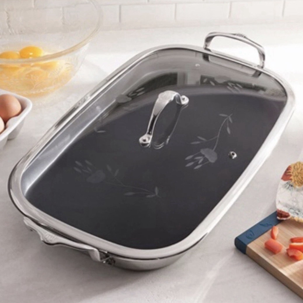 Princess House Brand New Heritage Signature Nonstick Double Burner Griddle 3680