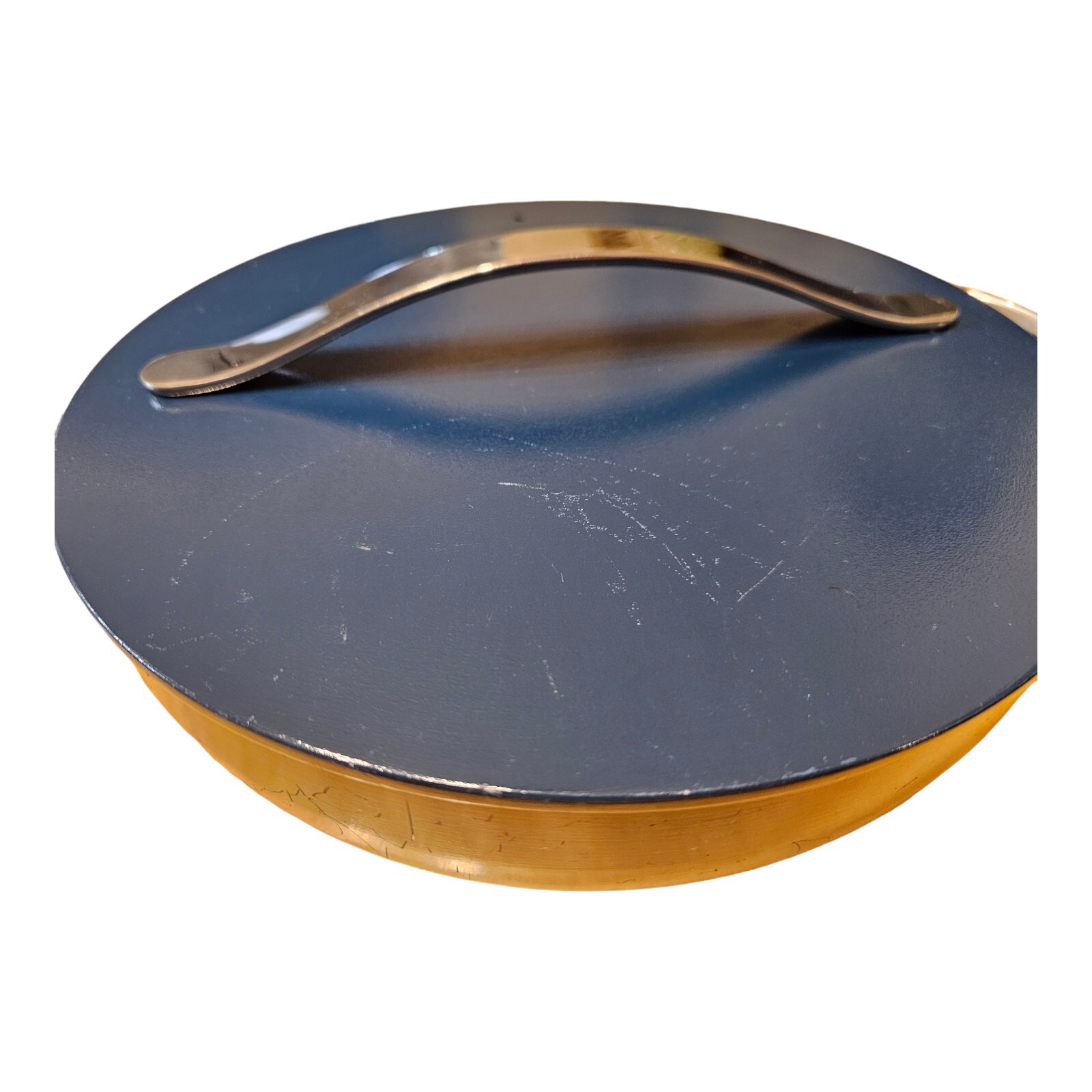Caraway Home Navy Blue Non-Stick Ceramic 4.5 qt Saute Pan & 3qt Sauce Pan W/Lids