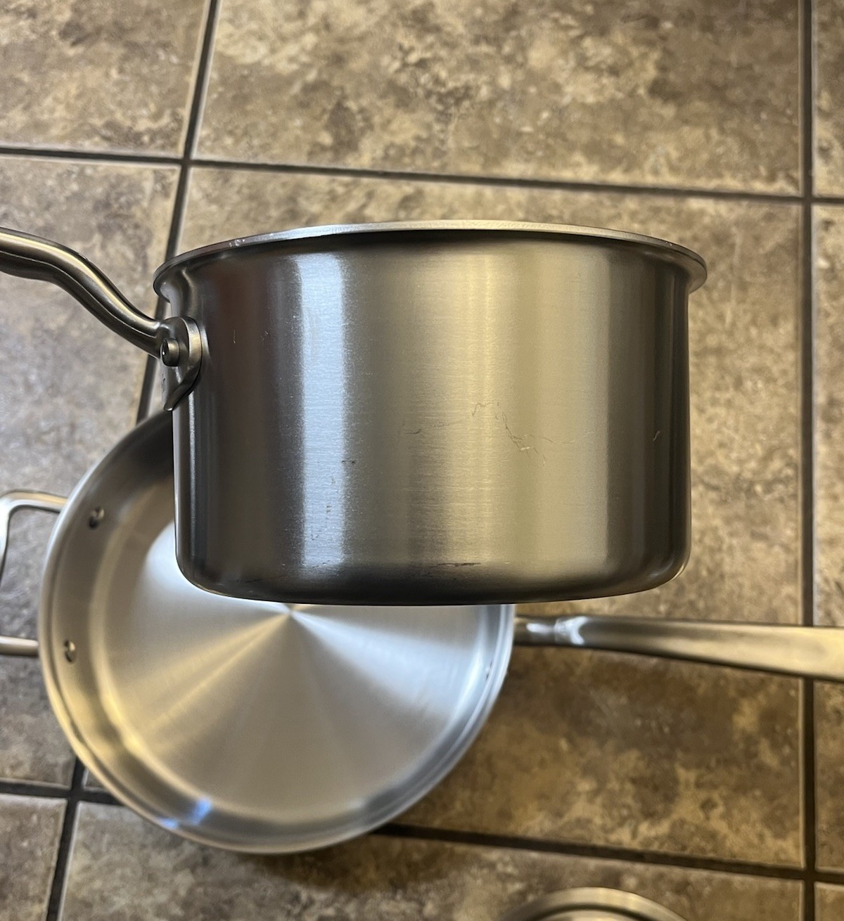 Made In Cookware Stainless 3.5 QT Saute Pan Pot & 2QT Saucepan Made-In Italy
