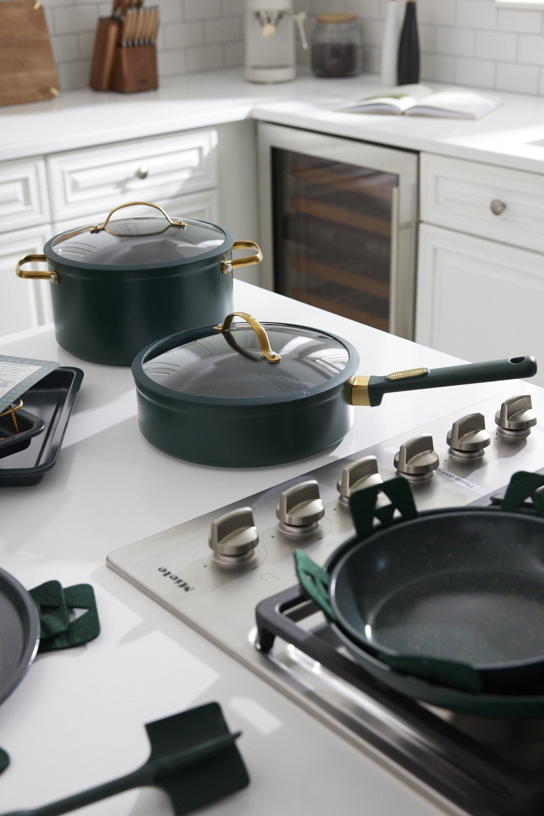 12-Piece Ceramic Non-Stick Granite Collection, Non-Toxic Cookware Set